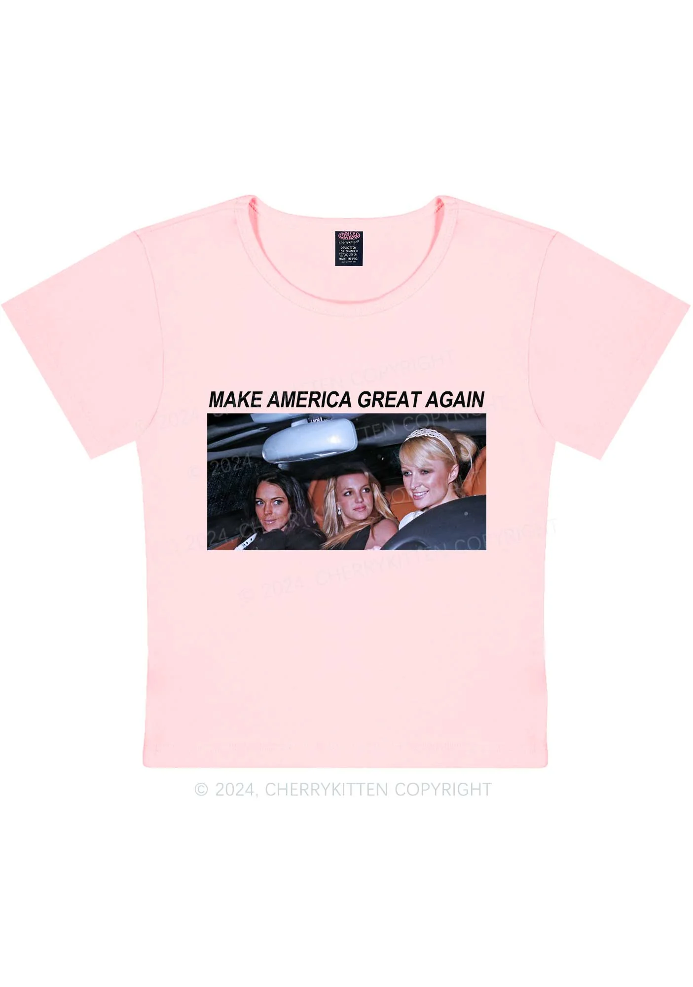 Make America Great Again Y2K Baby Tee Cherrykitten - Image 12