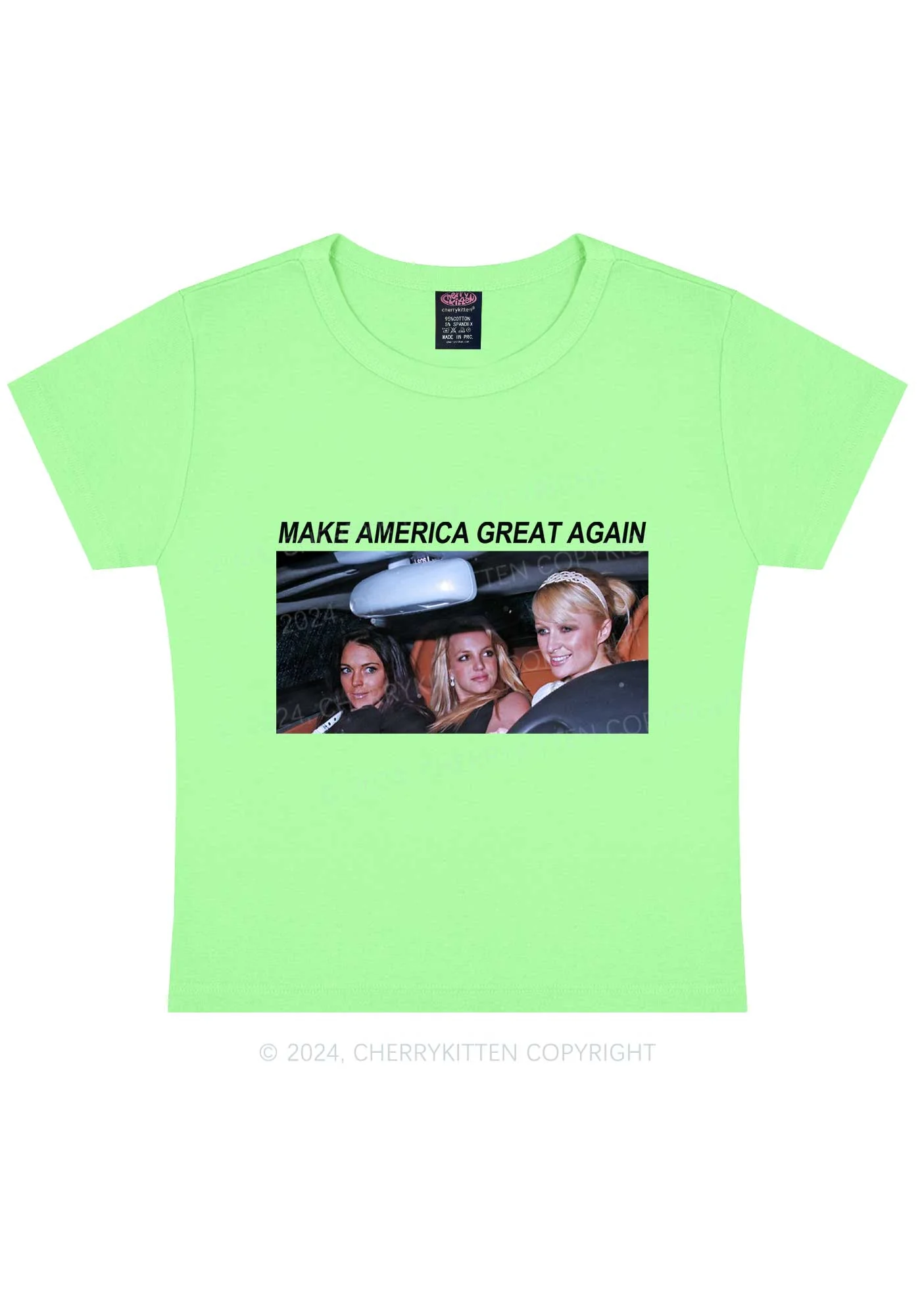 Make America Great Again Y2K Baby Tee Cherrykitten - Image 13
