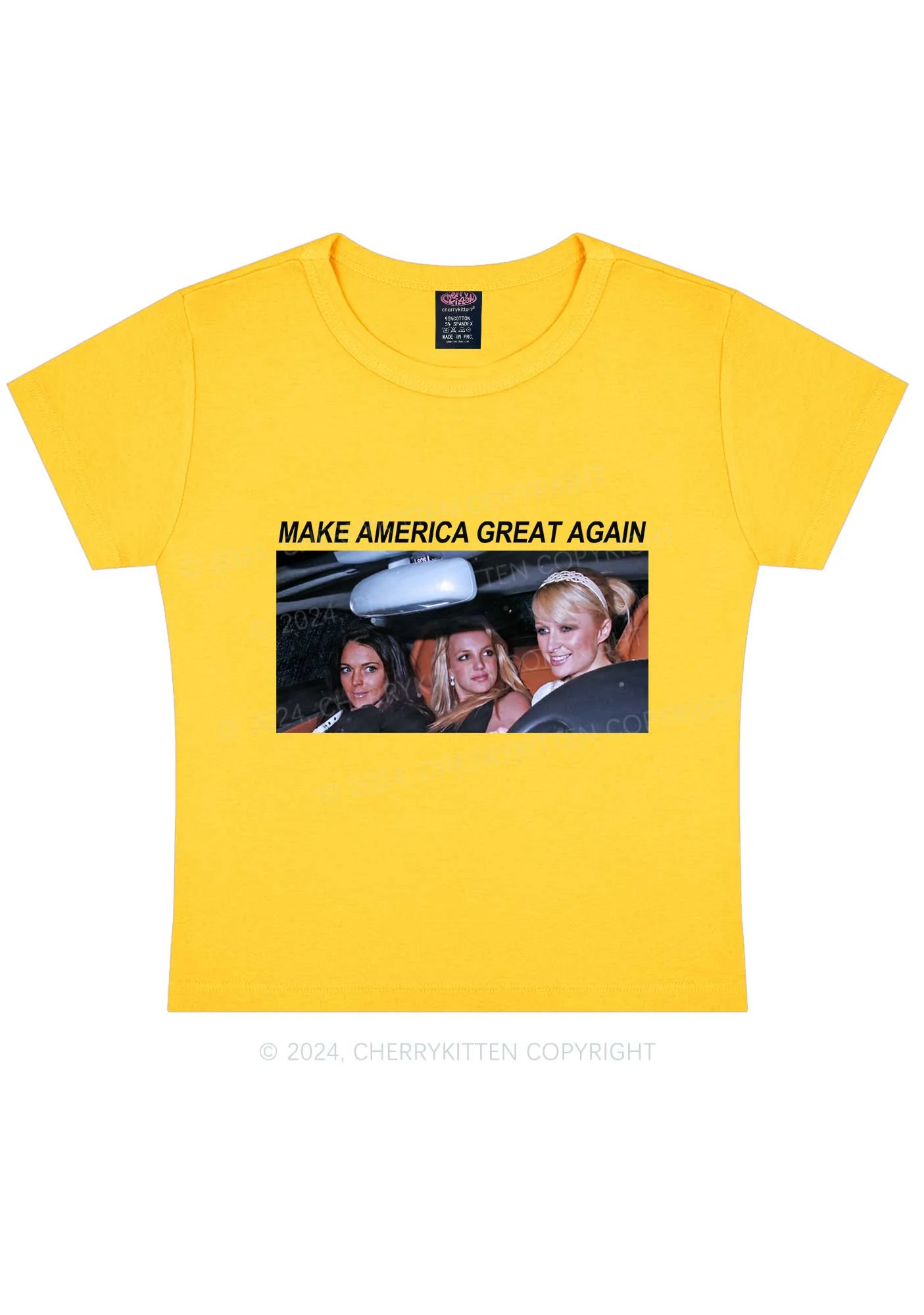 Make America Great Again Y2K Baby Tee Cherrykitten - Image 9