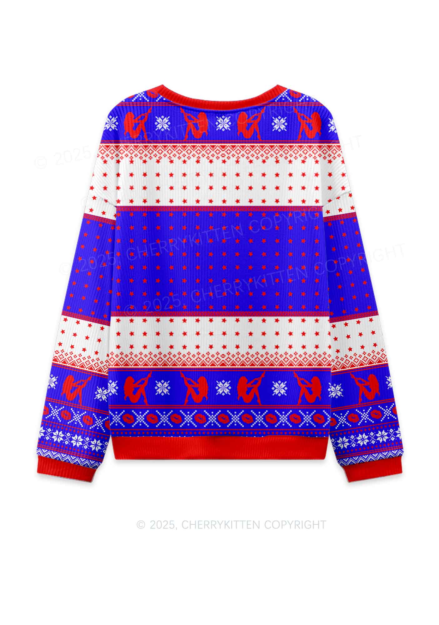 Make America Great Again Y2K Christmas Knit Sweatshirt Cherrykitten - Image 2
