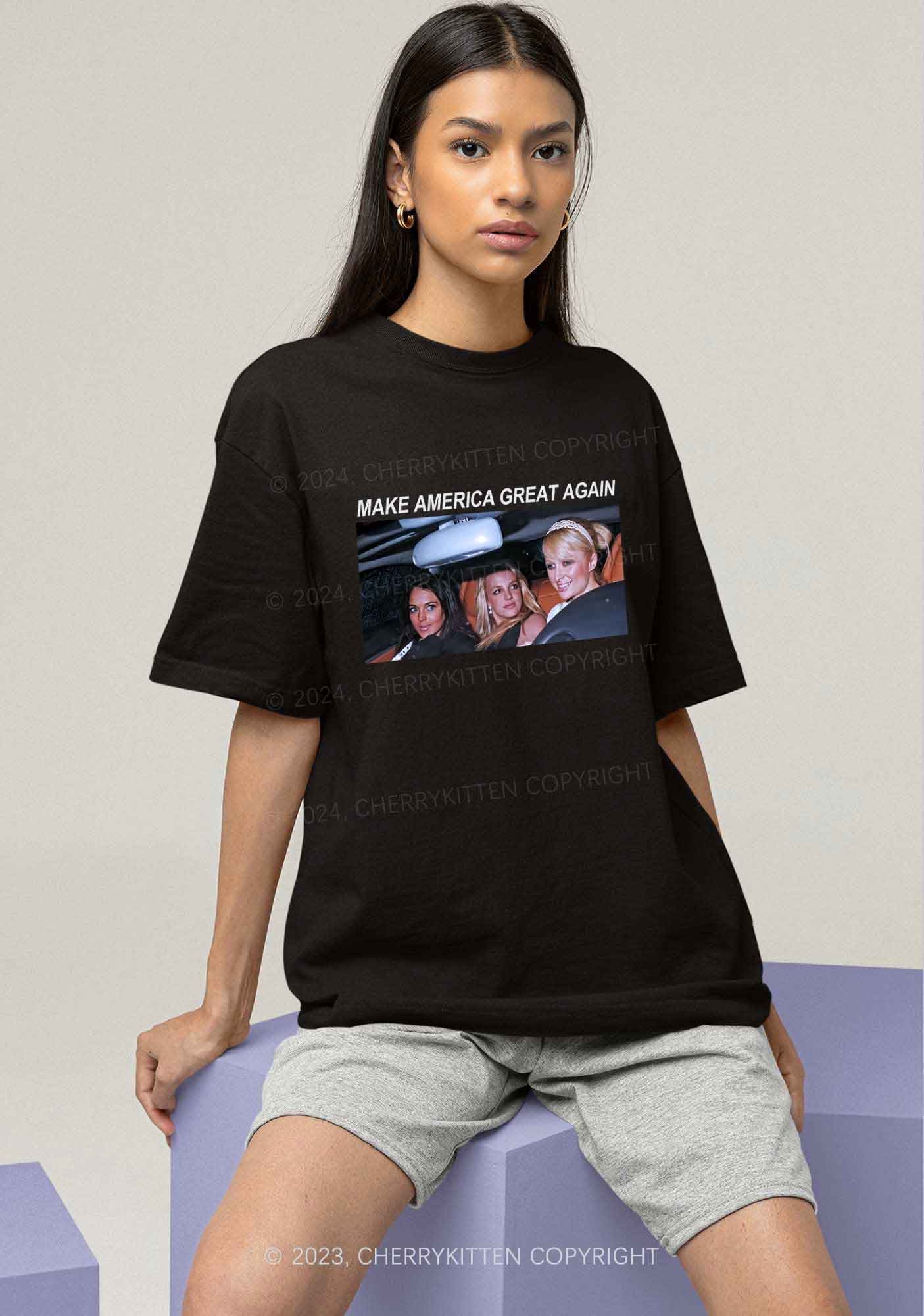 Make America Great Again Y2K Chunky Shirt Cherrykitten - Image 2