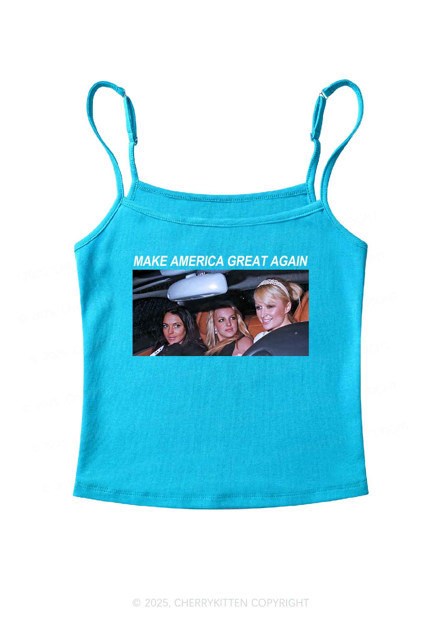 Make America Great Again Y2K Spaghetti Strap Cami Cherrykitten - Image 6