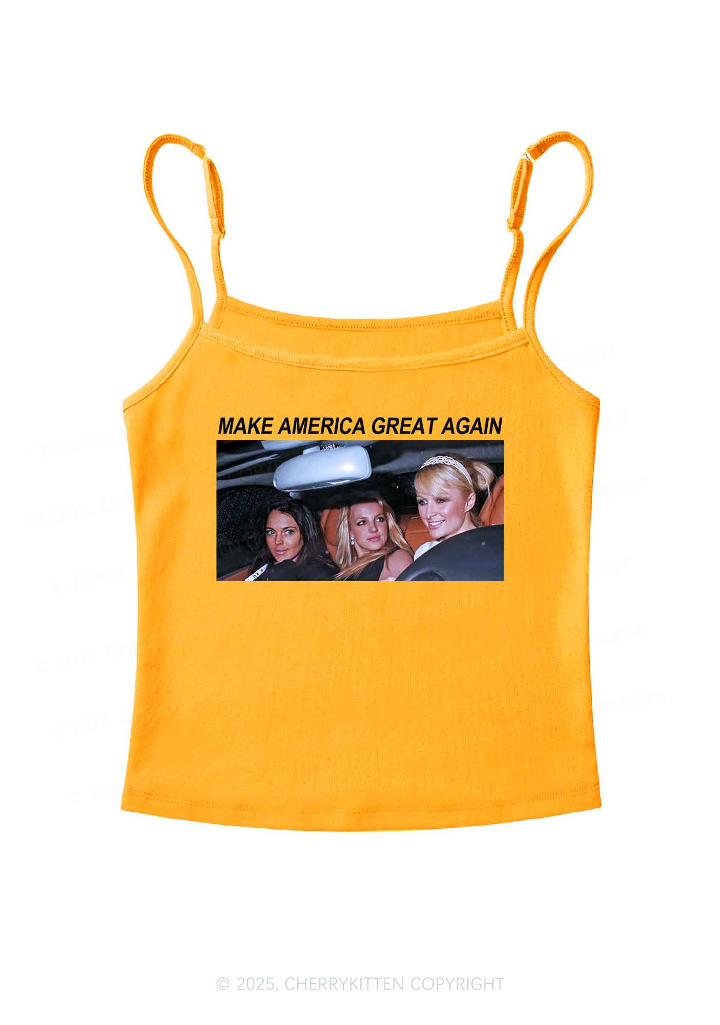 Make America Great Again Y2K Spaghetti Strap Cami Cherrykitten - Image 7