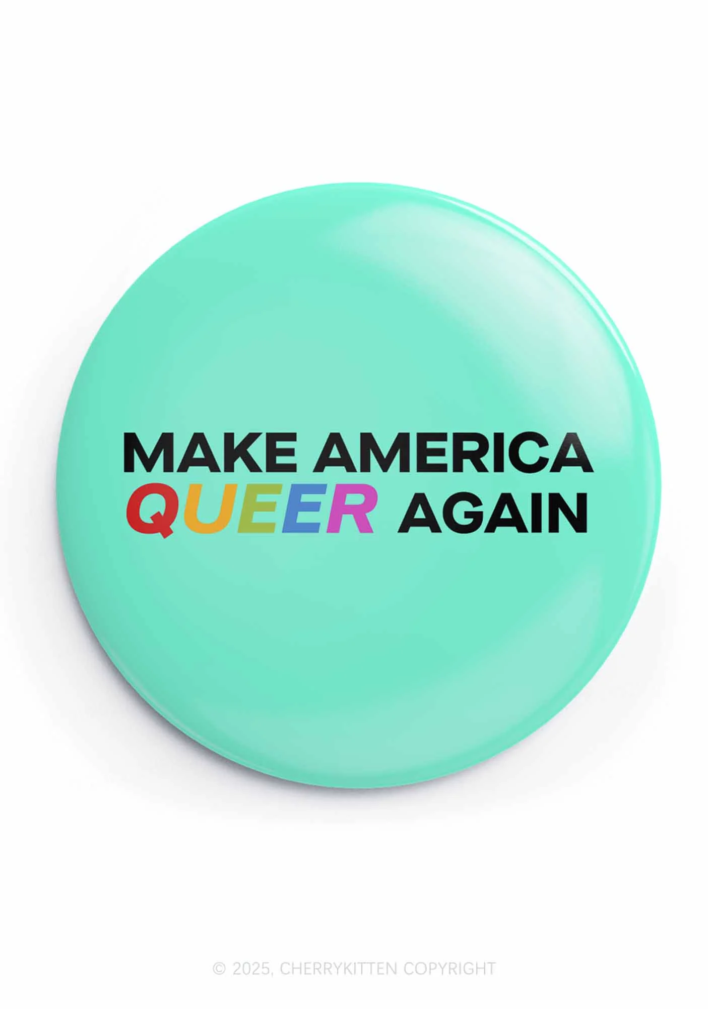 Make America Queer Again Pride 1Pc Y2K Pin Badge Cherrykitten - Image 2