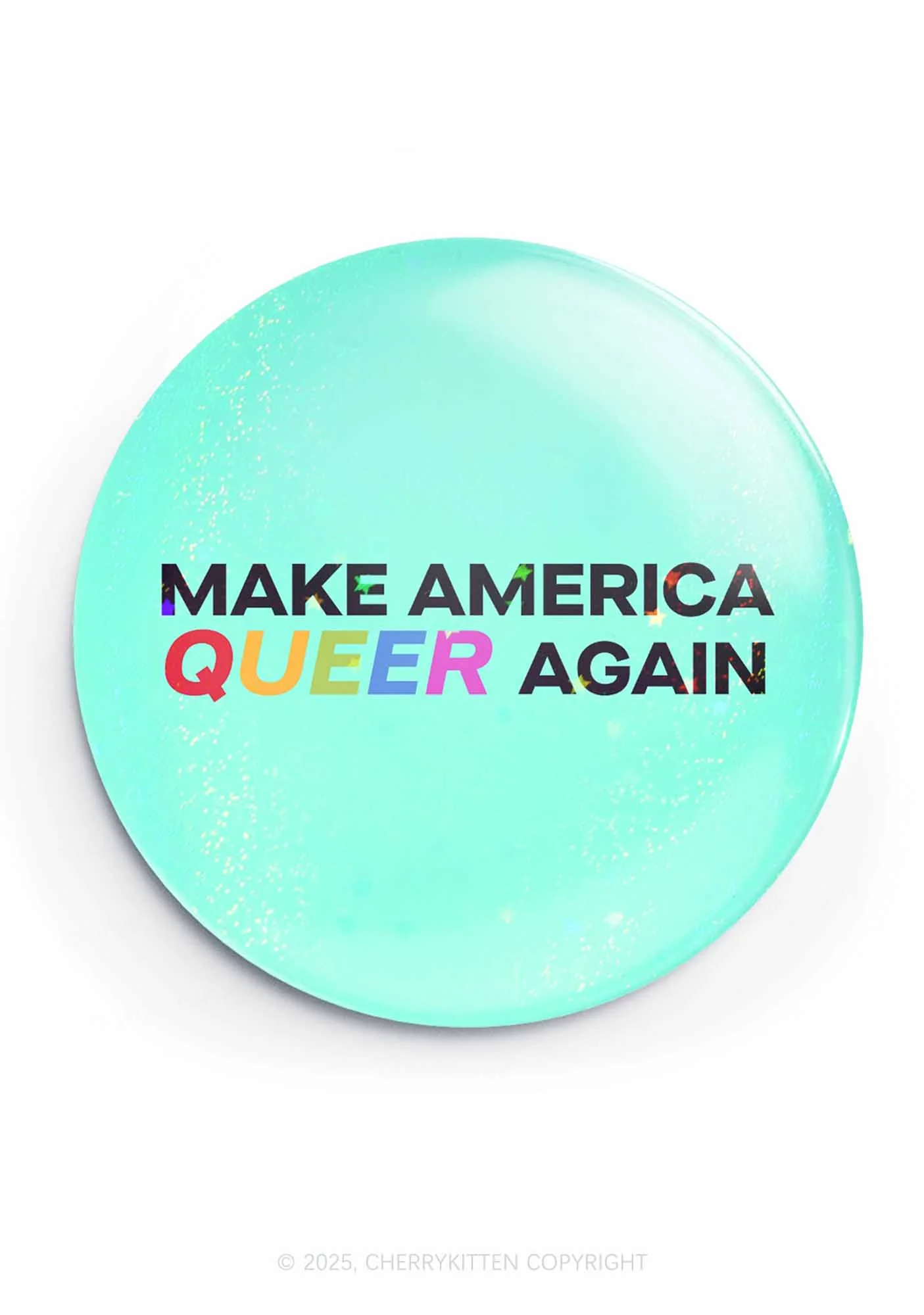 Make America Queer Again Pride 1Pc Y2K Pin Badge Cherrykitten - Image 3
