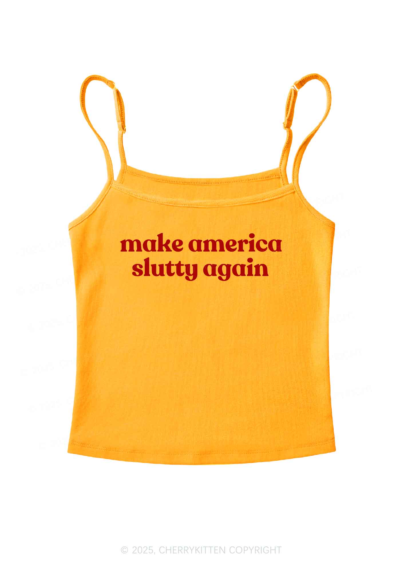 Make America Slxtty Again Y2K Spaghetti Strap Cami Cherrykitten - Image 5
