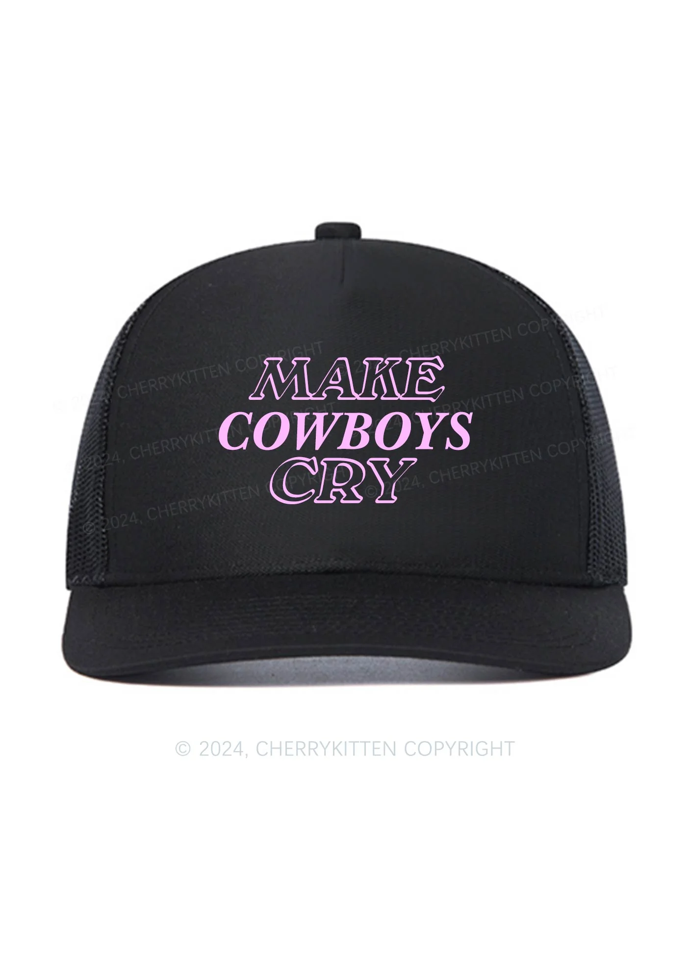 Make Cowboys Cry Y2K Trucker Mesh Hat Cherrykitten - Image 2