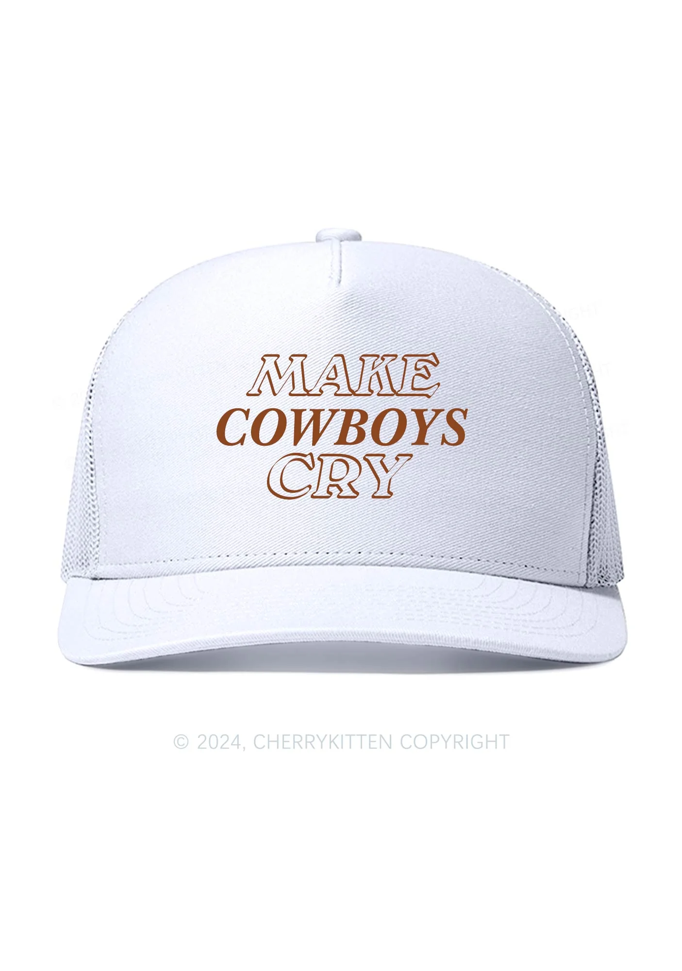 Make Cowboys Cry Y2K Trucker Mesh Hat Cherrykitten - Image 3