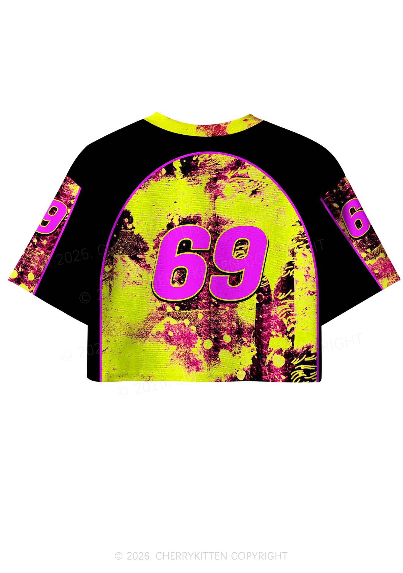 Make DJs Mix Again Y2K Crop Sport Jersey Shirts Cherrykitten - Image 4