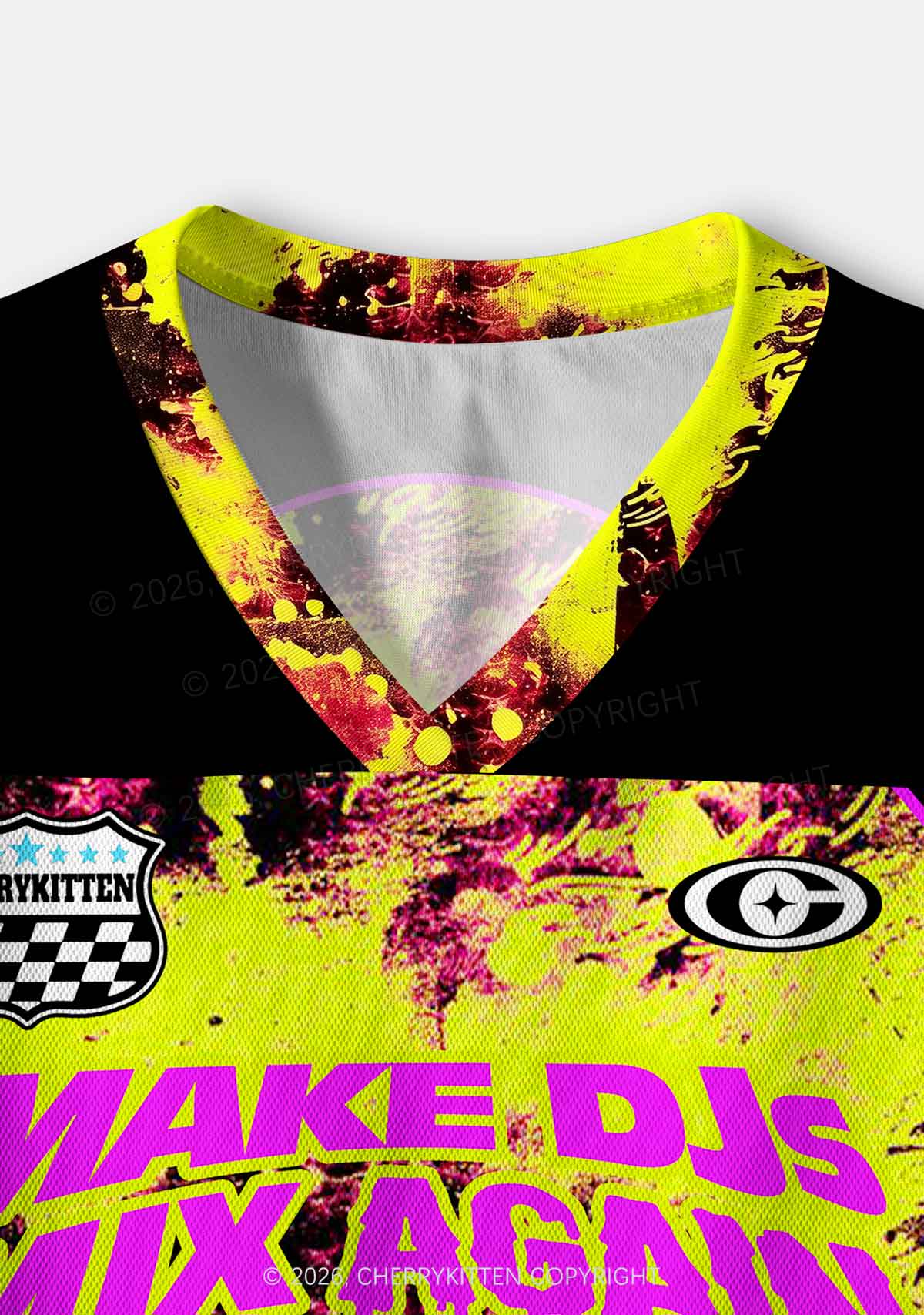 Make DJs Mix Again Y2K Crop Sport Jersey Shirts Cherrykitten - Image 6