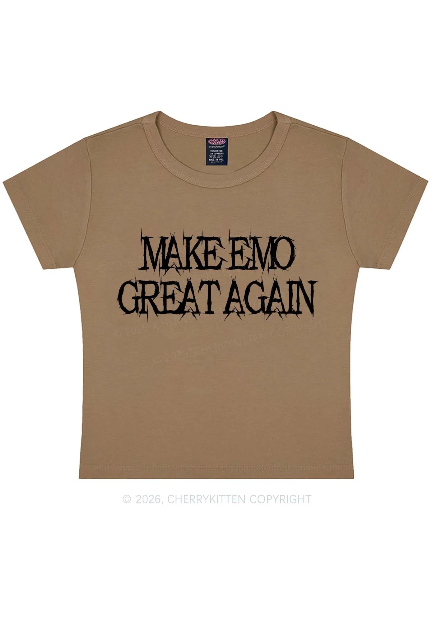 Make Emo Great Again Y2K Baby Tee Cherrykitten - Image 9