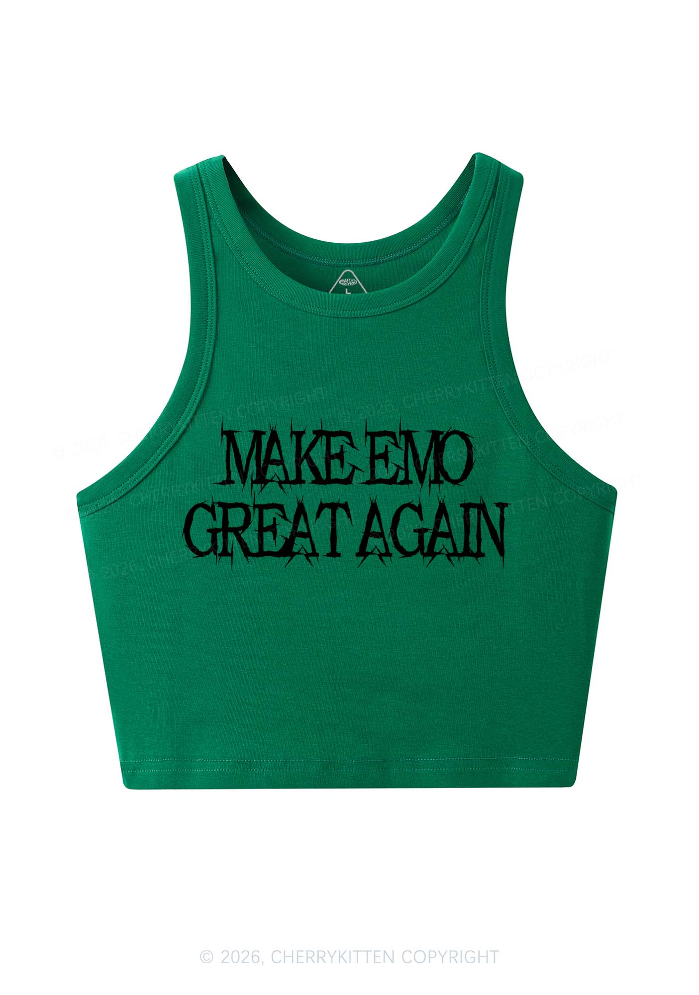 Make Emo Great Again Y2K Crop Tank Top Cherrykitten - Image 12