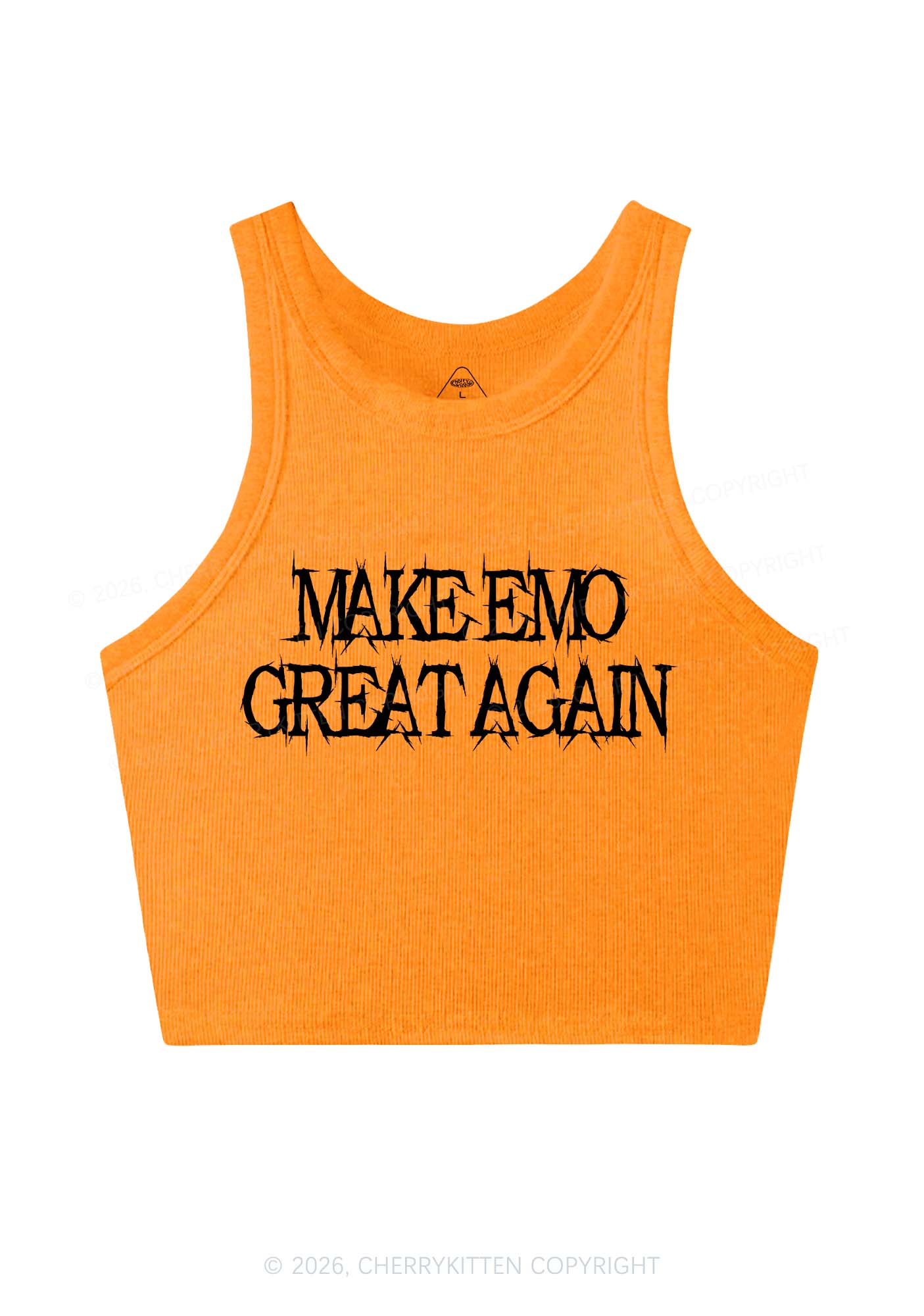 Make Emo Great Again Y2K Crop Tank Top Cherrykitten - Image 9