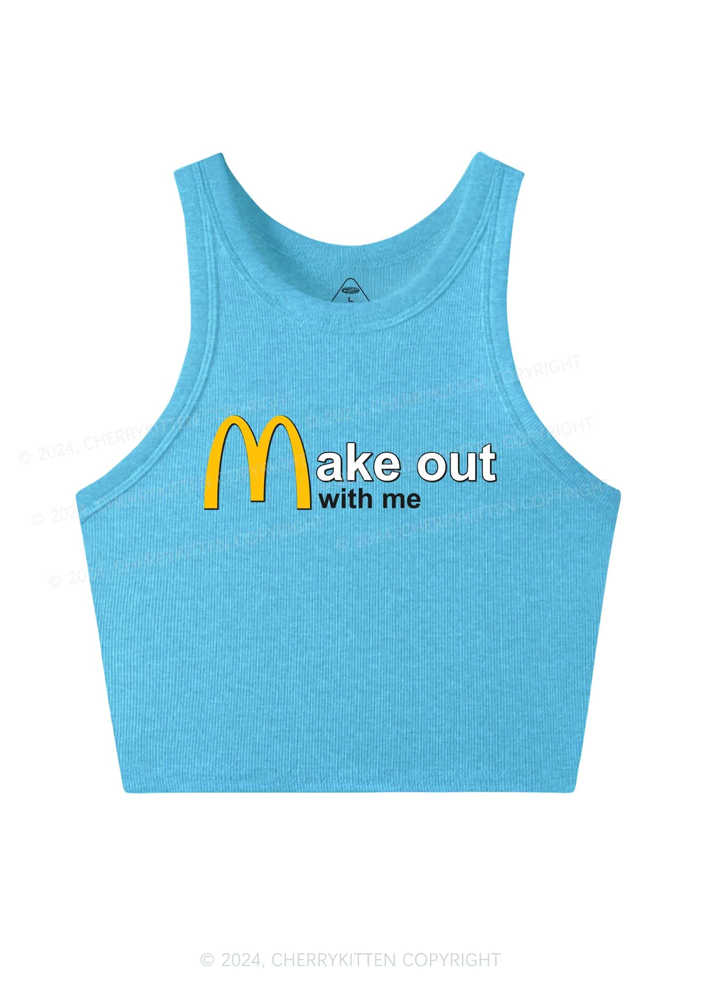 Make Out With Me Y2K Crop Tank Top Cherrykitten - Image 4