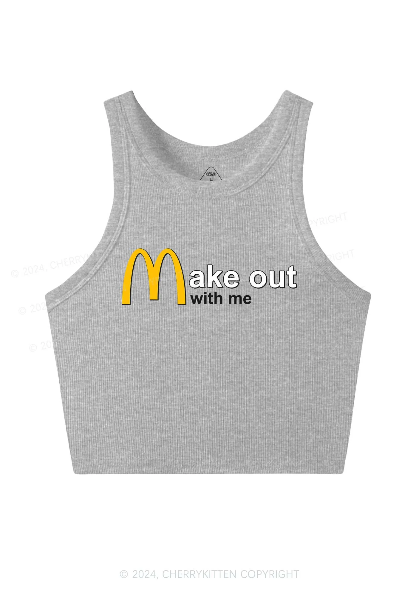 Make Out With Me Y2K Crop Tank Top Cherrykitten - Image 5