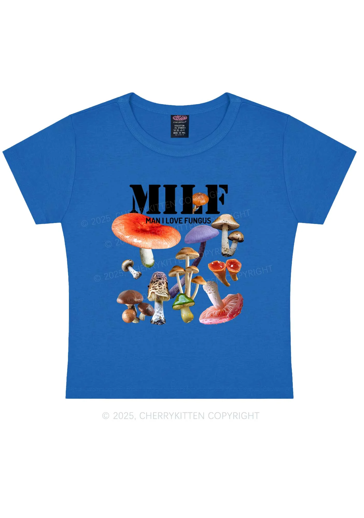 Man I Love Fungus Y2K Baby Tee Cherrykitten - Image 8