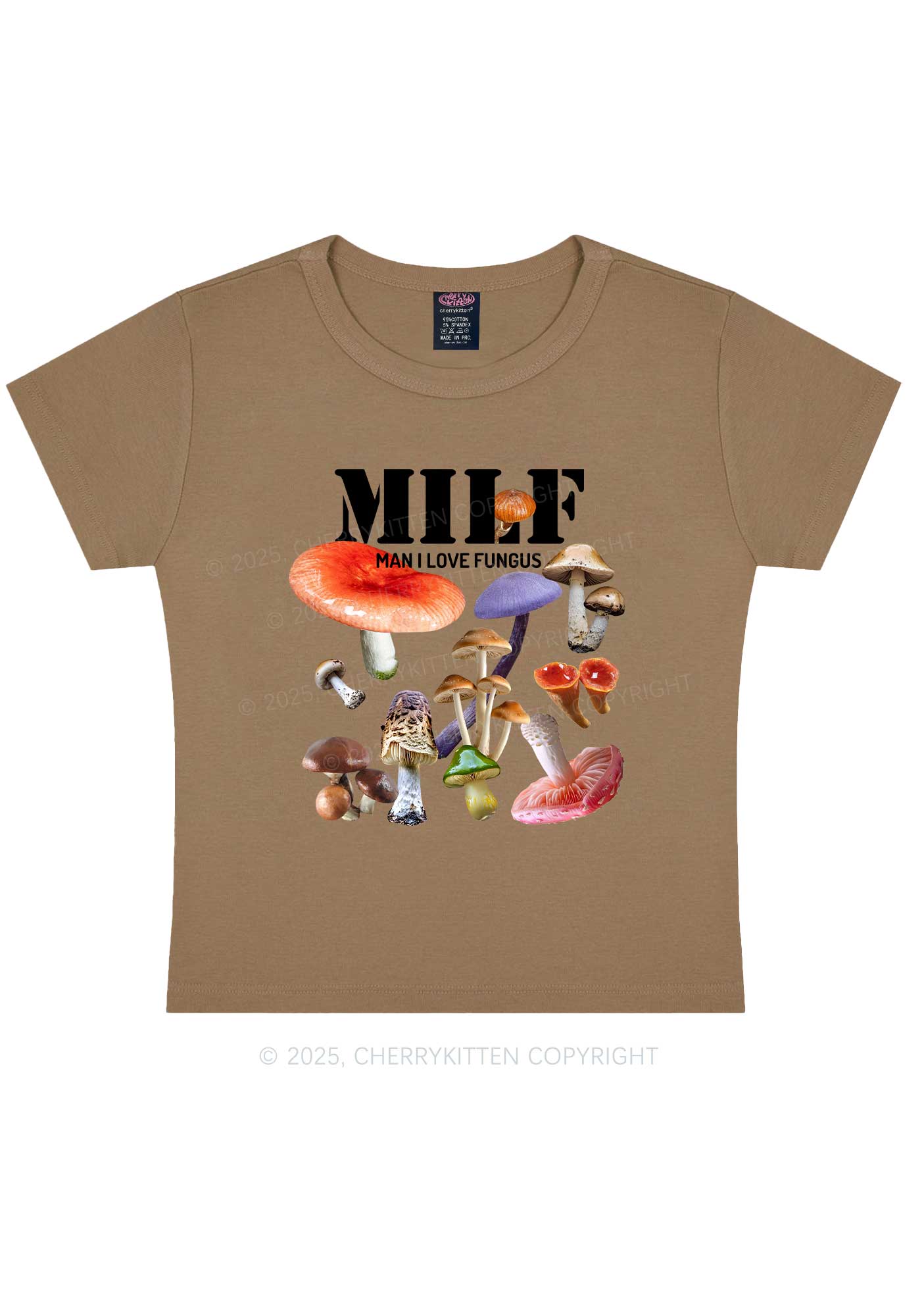Man I Love Fungus Y2K Baby Tee Cherrykitten - Image 9