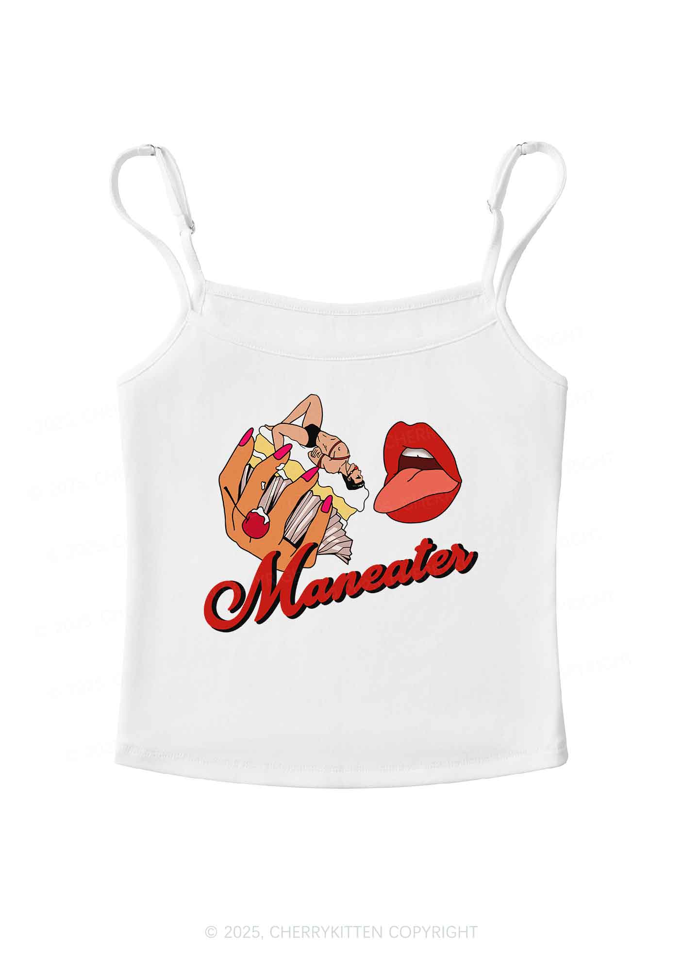 Maneater Mouth Y2K Spaghetti Strap Cami Cherrykitten - Image 4
