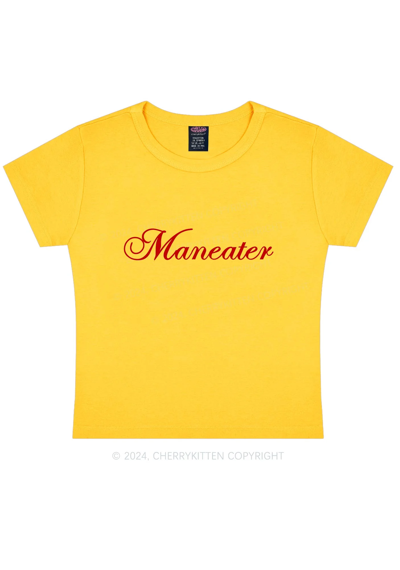 Maneater Y2K Baby Tee Cherrykitten - Image 6