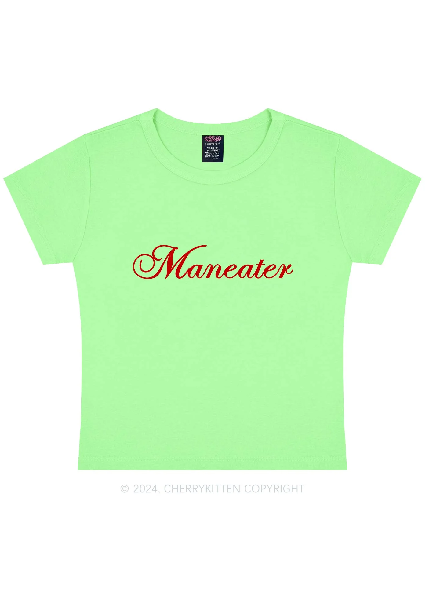 Maneater Y2K Baby Tee Cherrykitten - Image 9