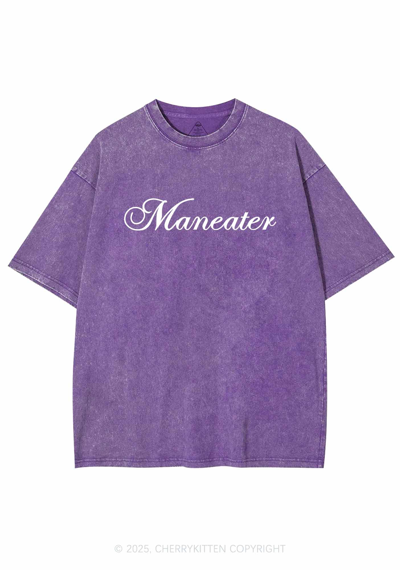 Maneater Y2K Shirts Washed Tee Cherrykitten - Image 5