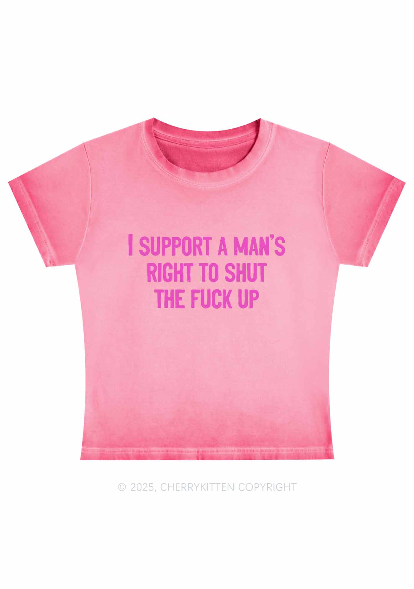 Mans Right Shxt Up Y2K Vintage Classic Tee Cherrykitten - Image 3