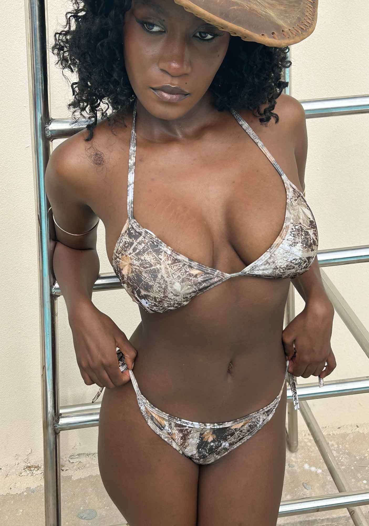 Maple Leaf Camouflage Y2K Print Bikini Set Cherrykitten - Image 2