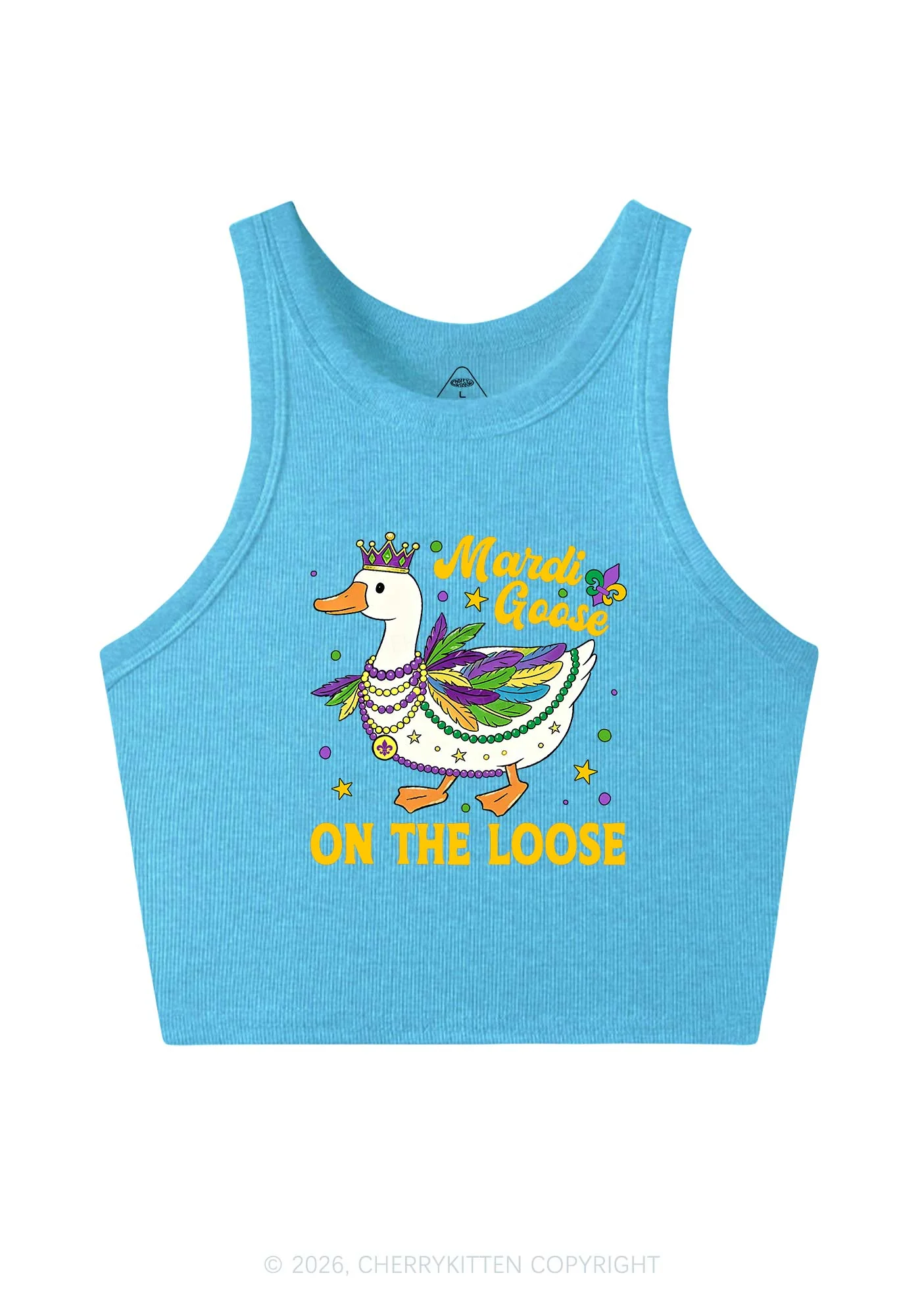 Mardi Goose On The Loose Y2K Crop Tank Top Cherrykitten - Image 4
