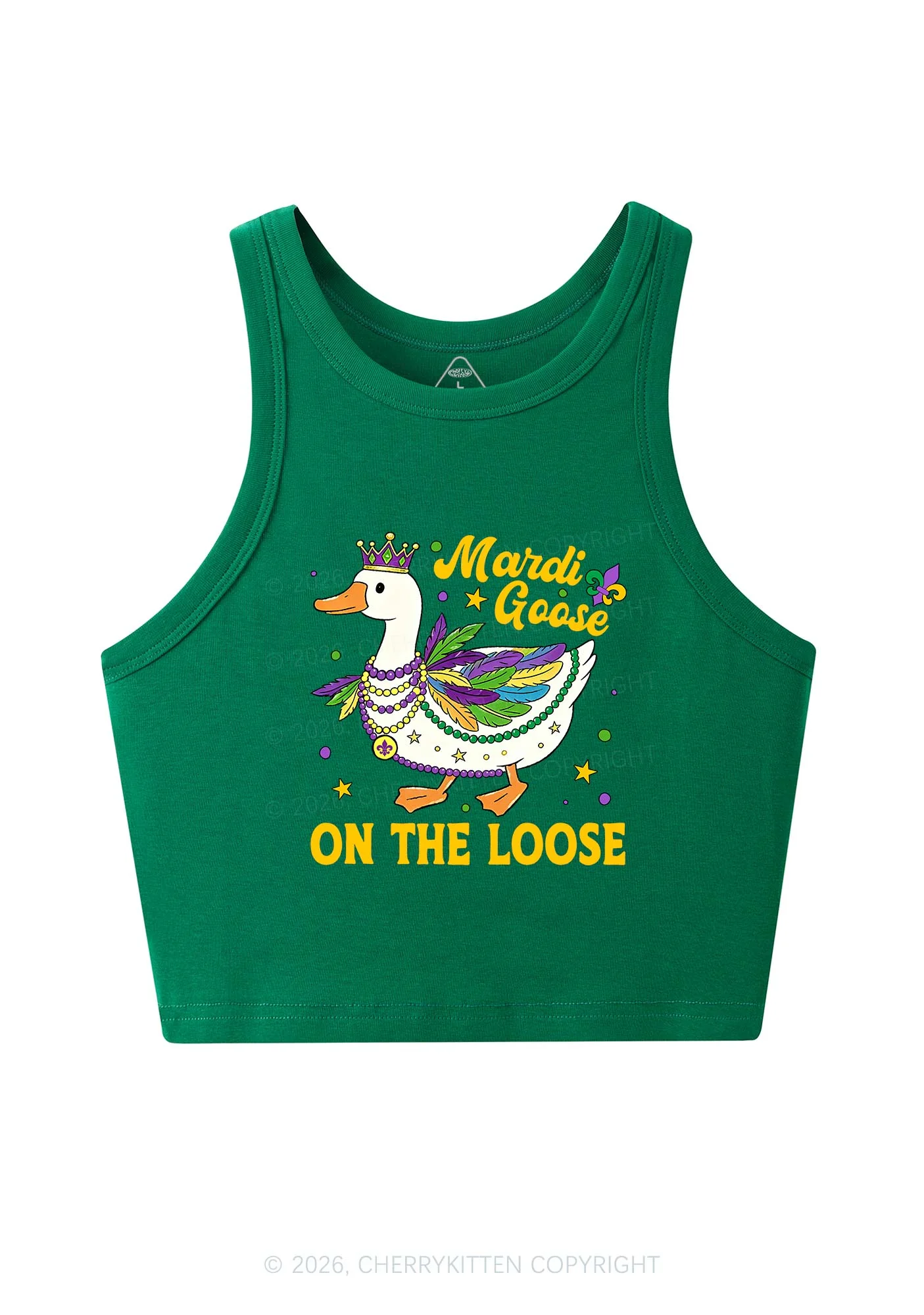 Mardi Goose On The Loose Y2K Crop Tank Top Cherrykitten - Image 5