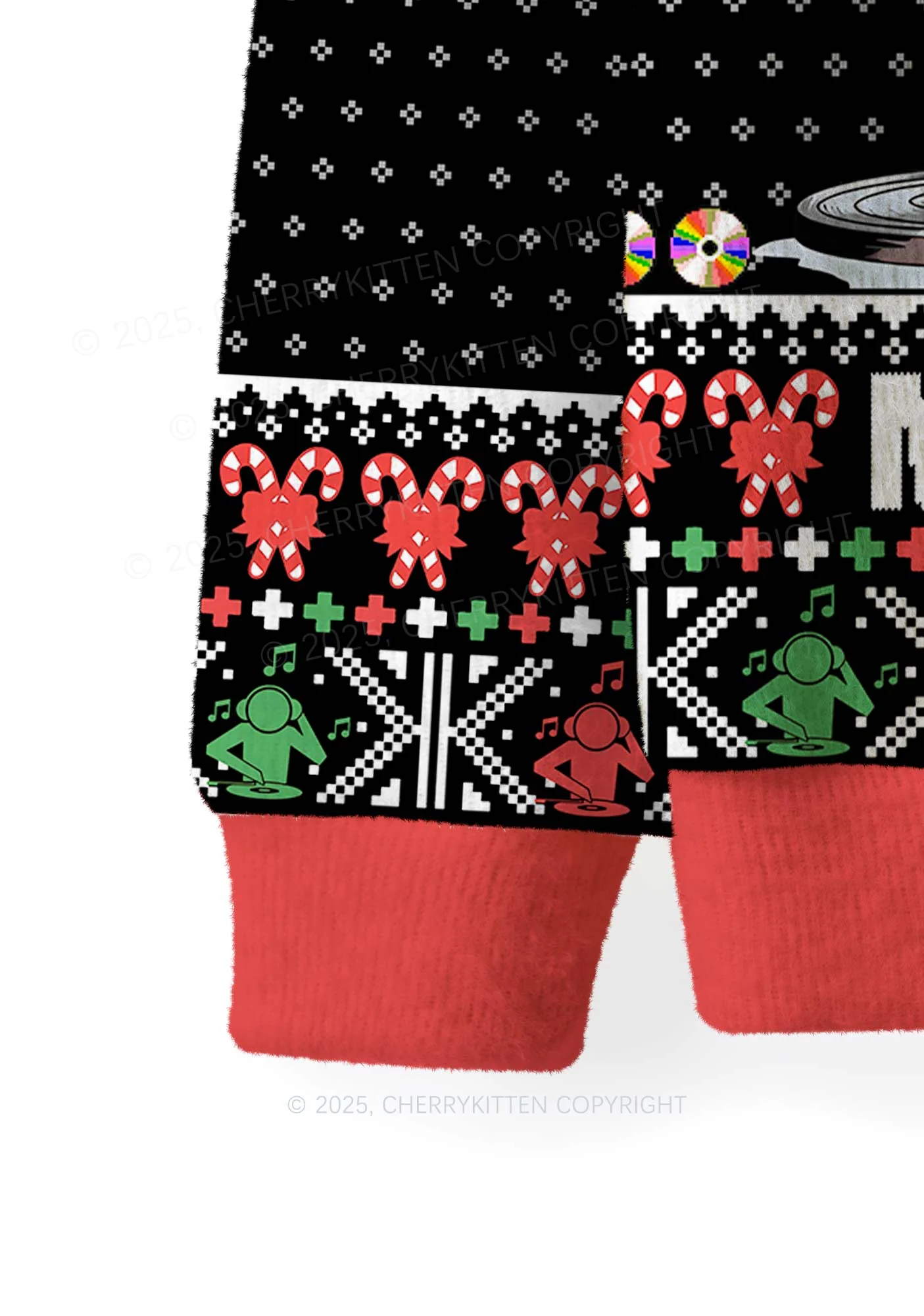 Marry Mixmas Y2K Christmas Knit Sweatshirt Cherrykitten - Image 4