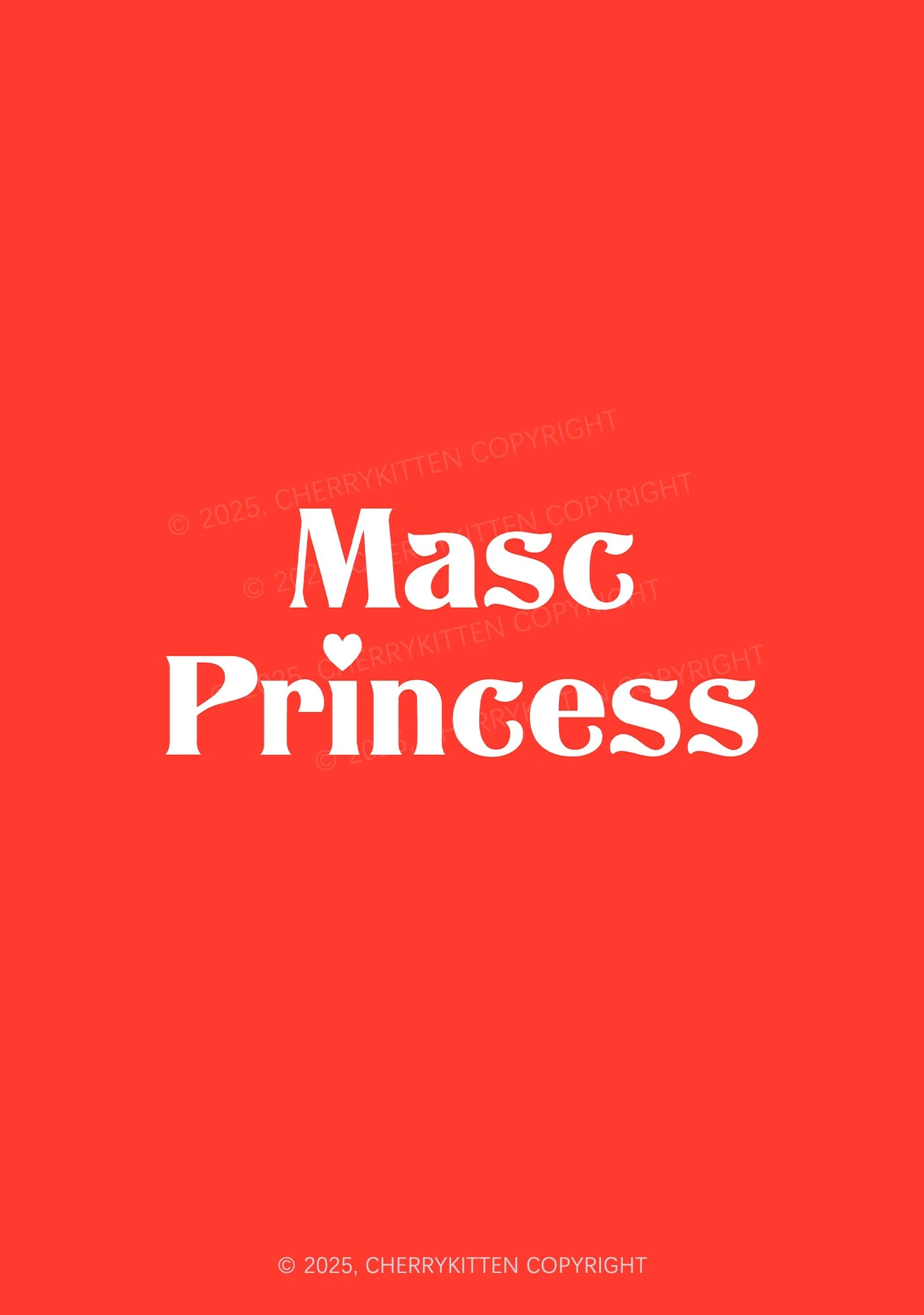 Masc Princess Pride 1Pc Y2K Pin Badge Cherrykitten - Image 2