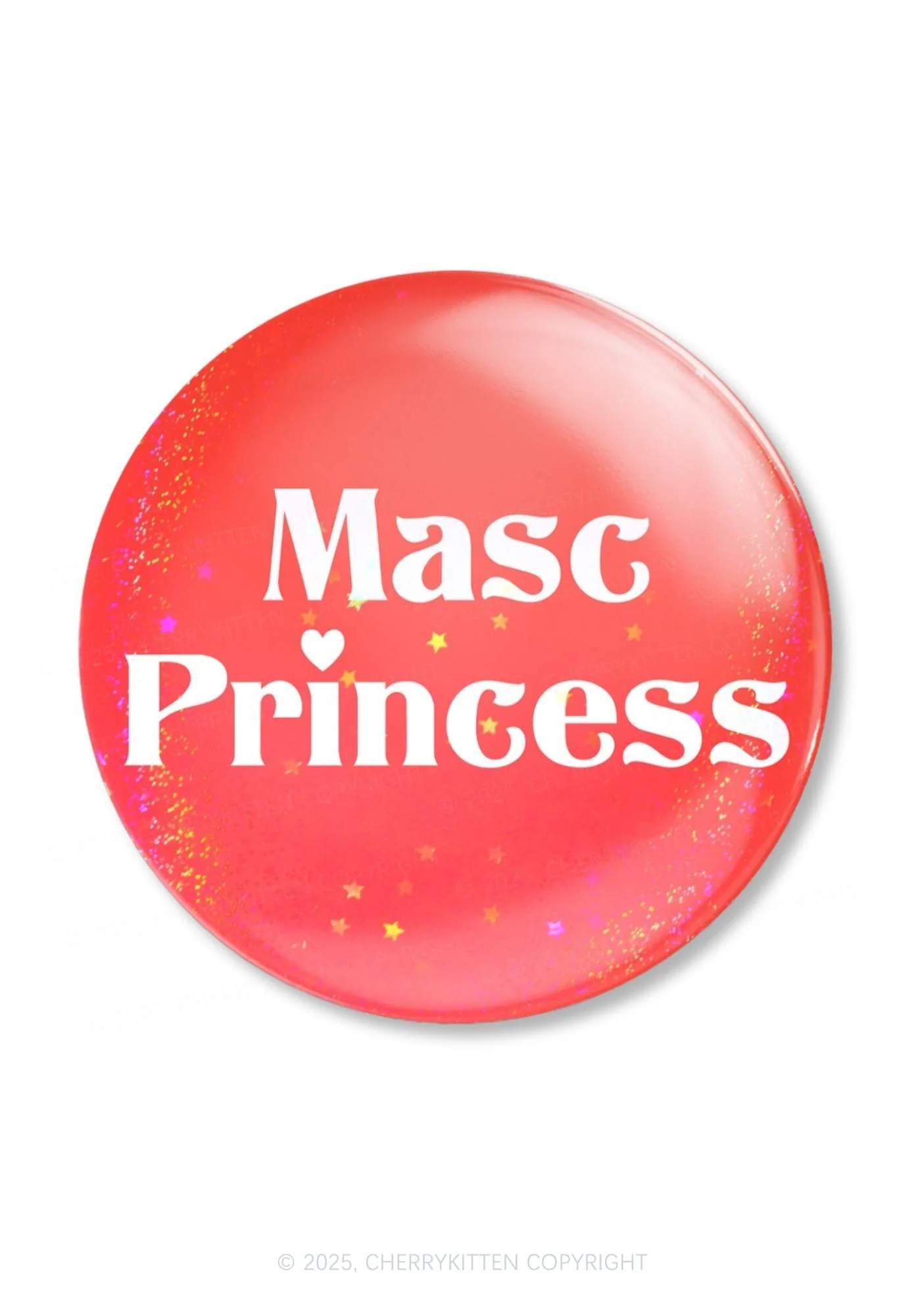 Masc Princess Pride 1Pc Y2K Pin Badge Cherrykitten - Image 3