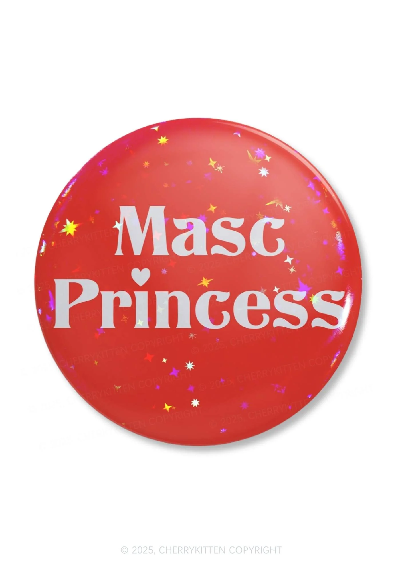 Masc Princess Pride 1Pc Y2K Pin Badge Cherrykitten - Image 4