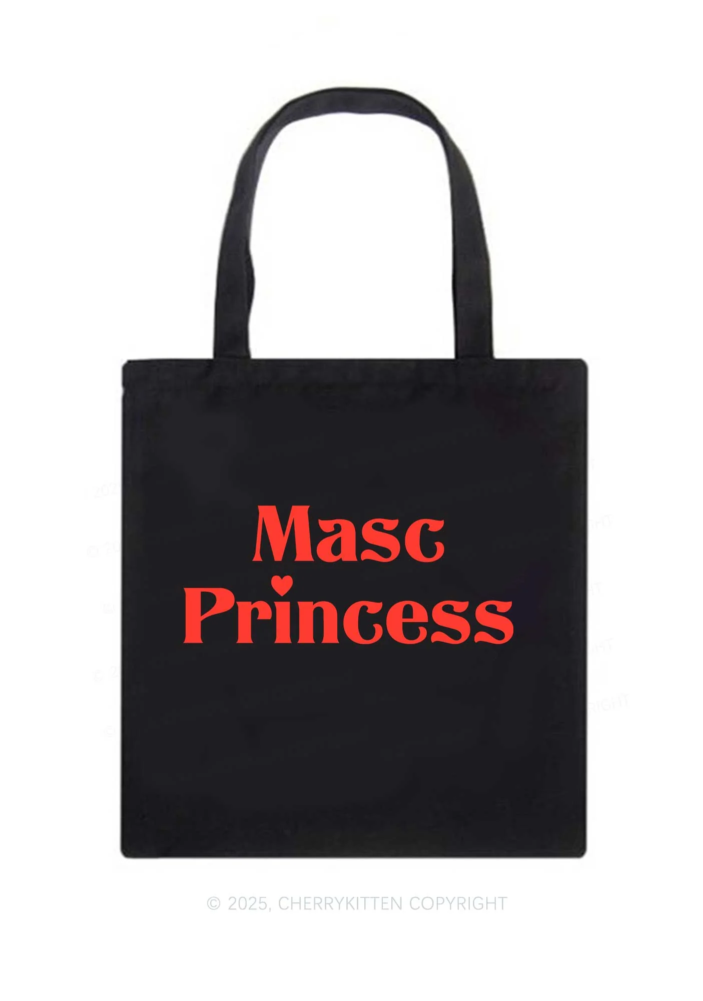 Masc Princess Pride Y2K Canvas Tote Bag Cherrykitten - Image 3