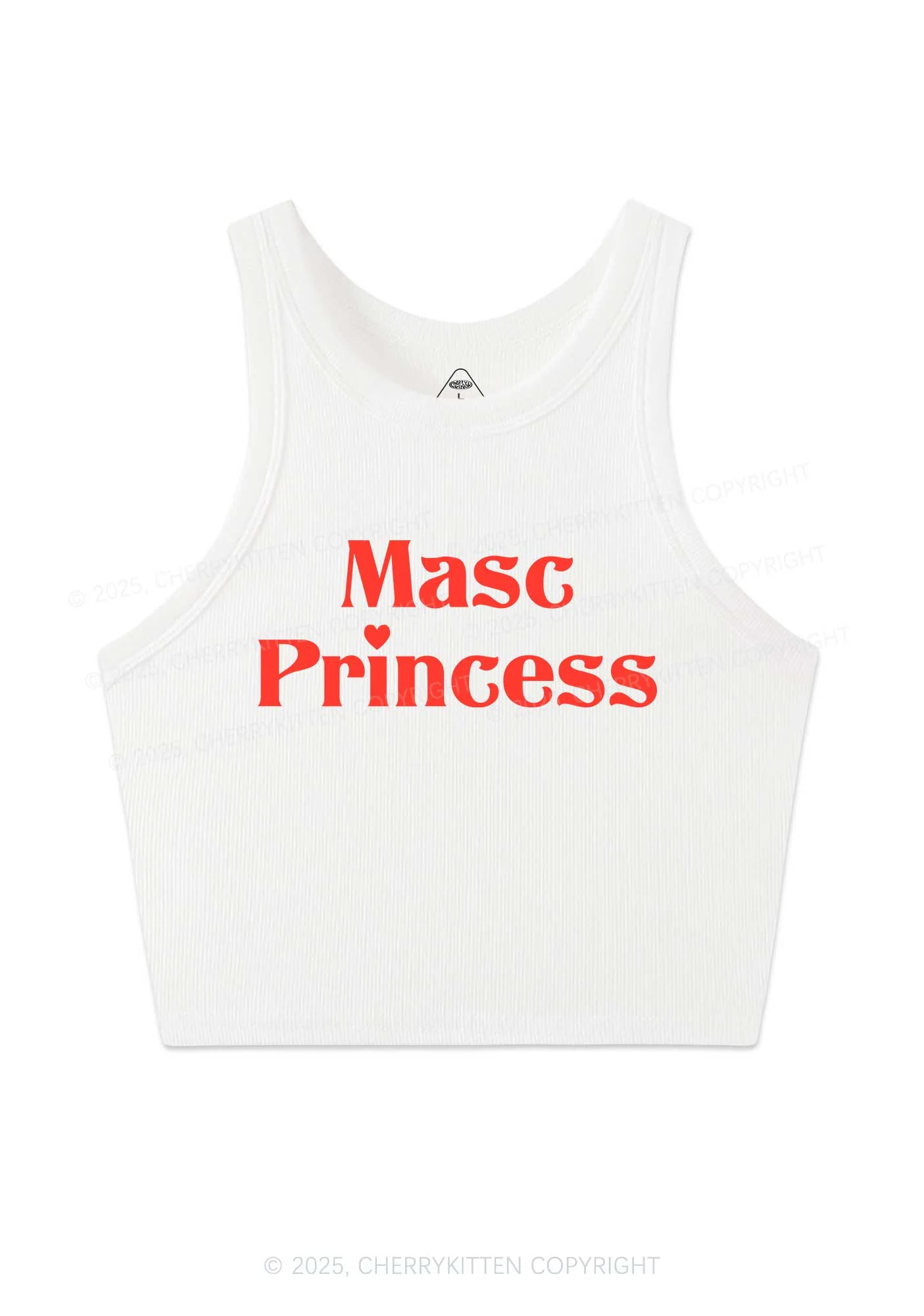 Masc Princess Pride Y2K Crop Tank Top Cherrykitten - Image 4
