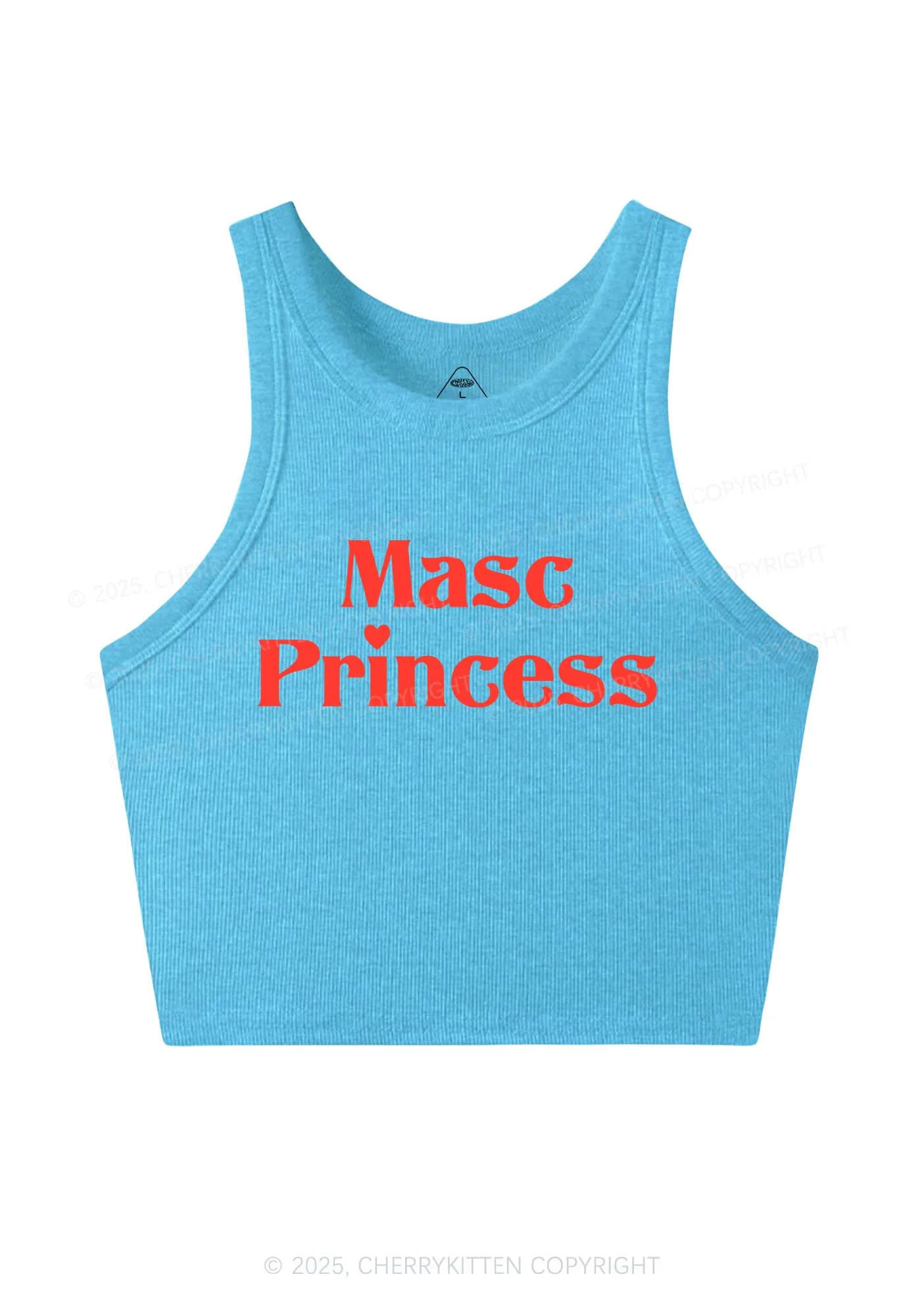 Masc Princess Pride Y2K Crop Tank Top Cherrykitten - Image 5