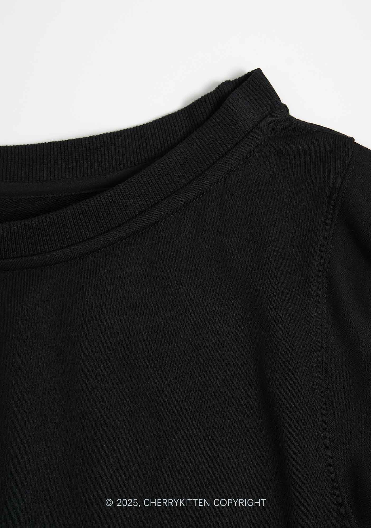Custom Personalized Text Y2K Off Shoulder Sweatshirts Cherrykitten - Image 7