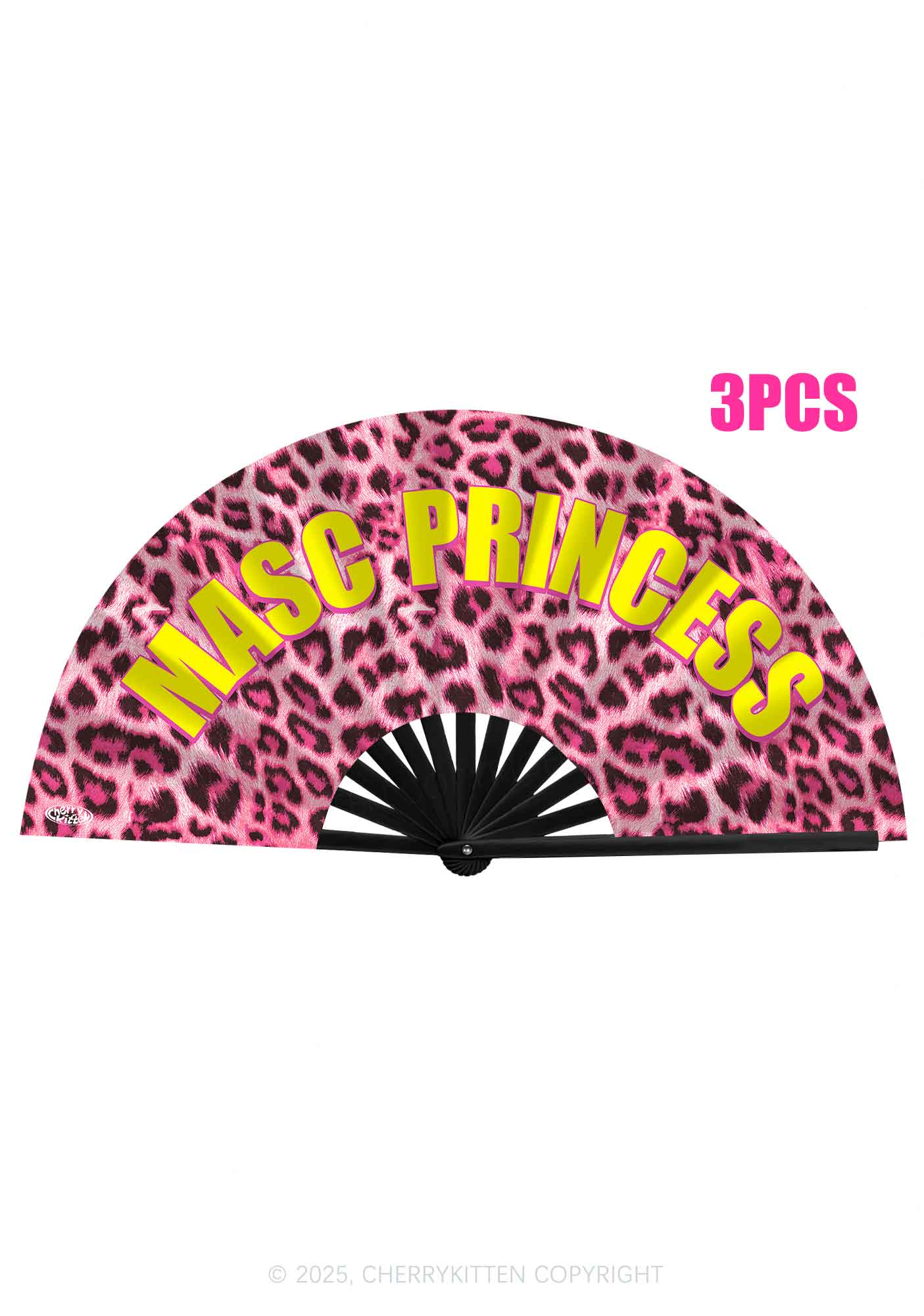 Masc Princess Pride Y2K Rave Hand Fan Cherrykitten - Image 3