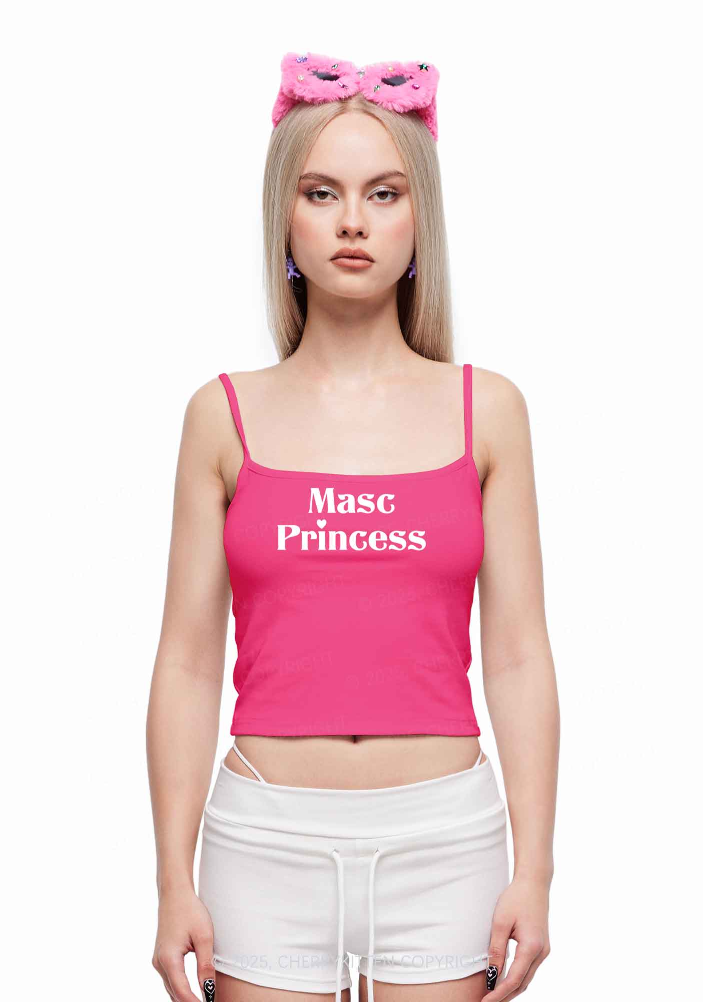 Masc Princess Pride Y2K Spaghetti Strap Cami Cherrykitten - Image 2