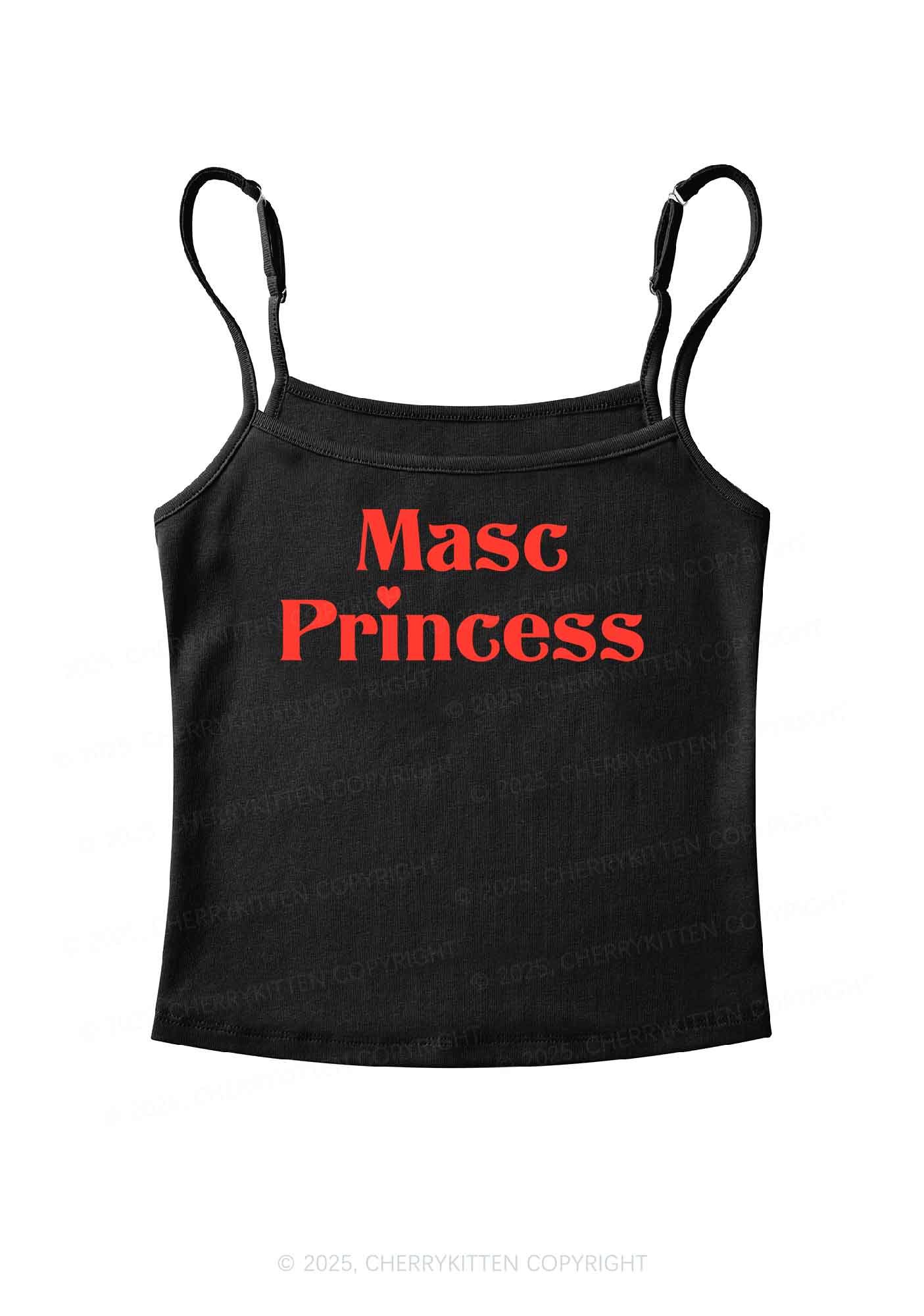 Masc Princess Pride Y2K Spaghetti Strap Cami Cherrykitten - Image 3