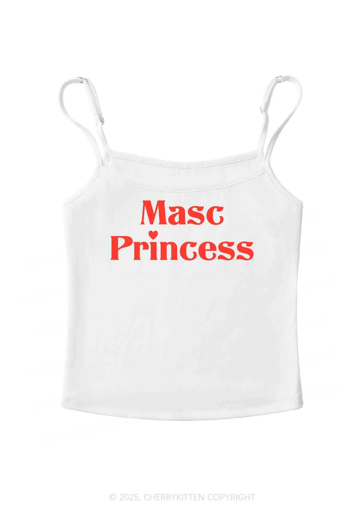 Masc Princess Pride Y2K Spaghetti Strap Cami Cherrykitten - Image 4