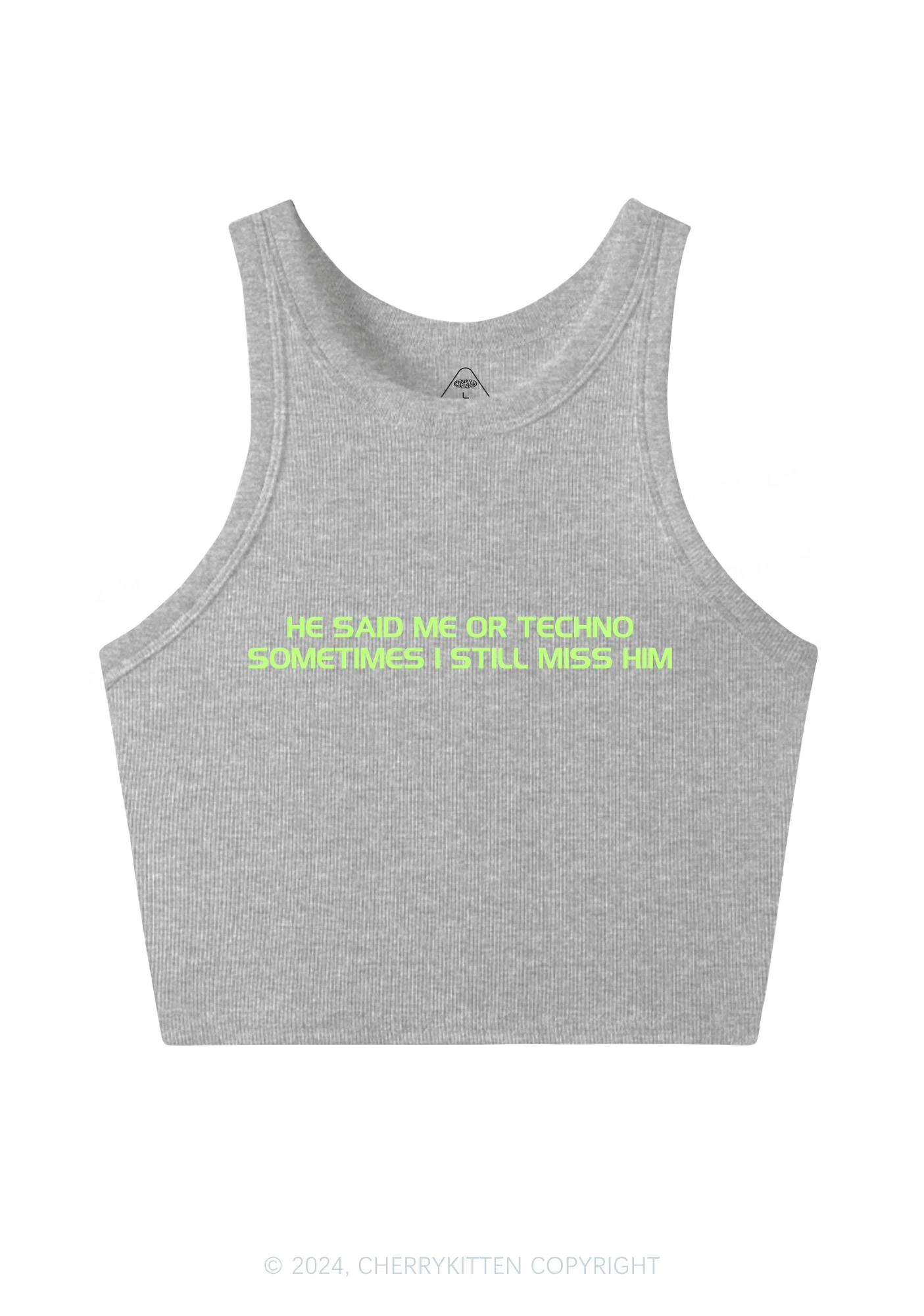 Me Or Techno Y2K Crop Tank Top Cherrykitten - Image 4
