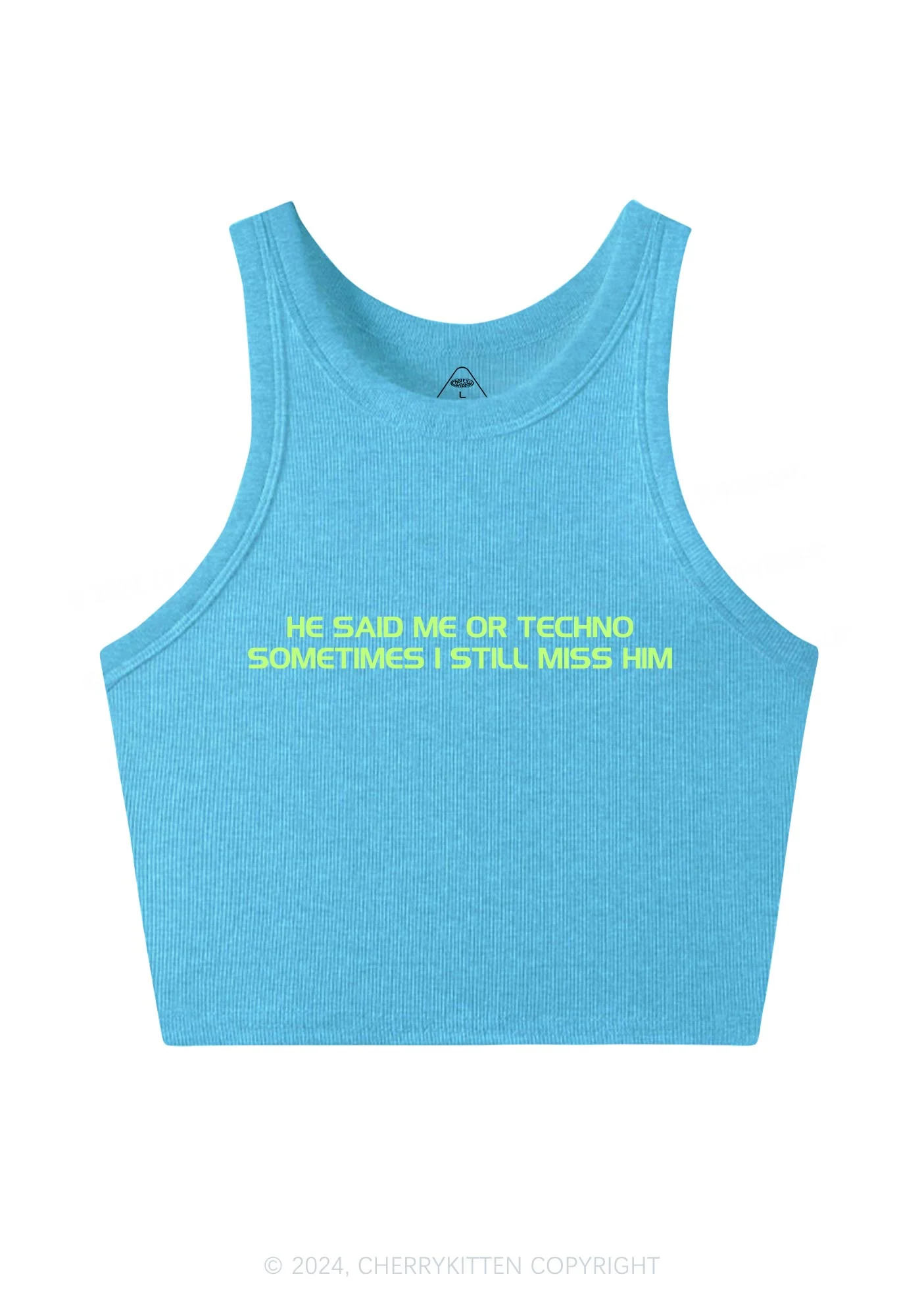 Me Or Techno Y2K Crop Tank Top Cherrykitten - Image 5