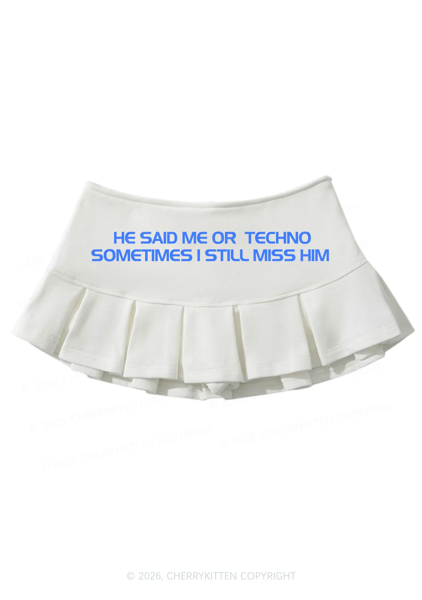 Me Or Techno Y2K Mini Pleated Skirts Cherrykitten - Image 3