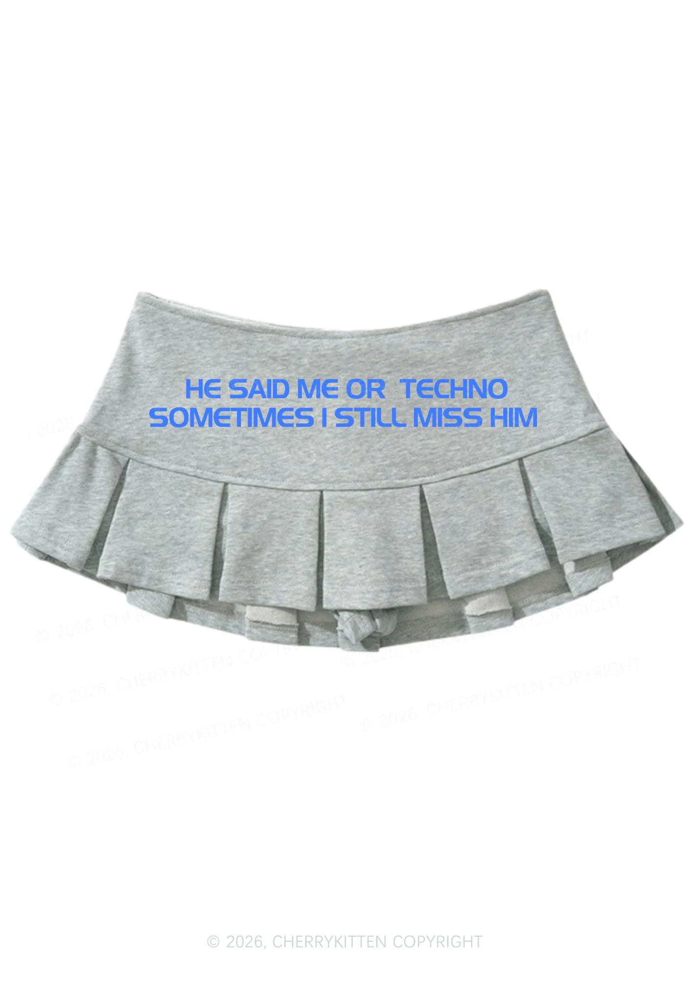 Me Or Techno Y2K Mini Pleated Skirts Cherrykitten - Image 4