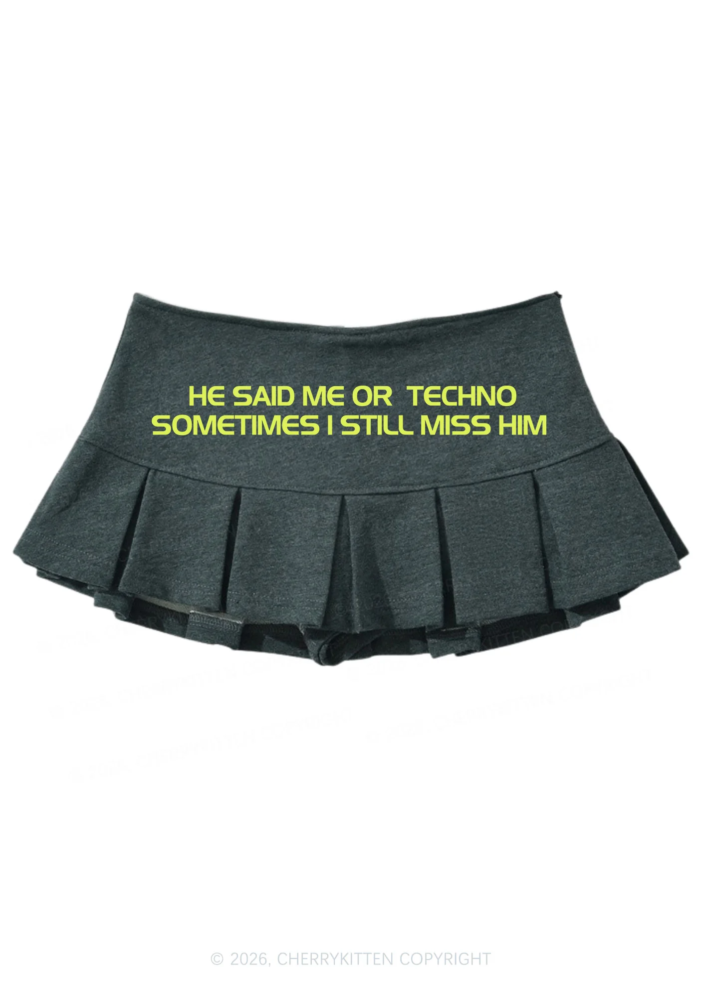 Me Or Techno Y2K Mini Pleated Skirts Cherrykitten - Image 6