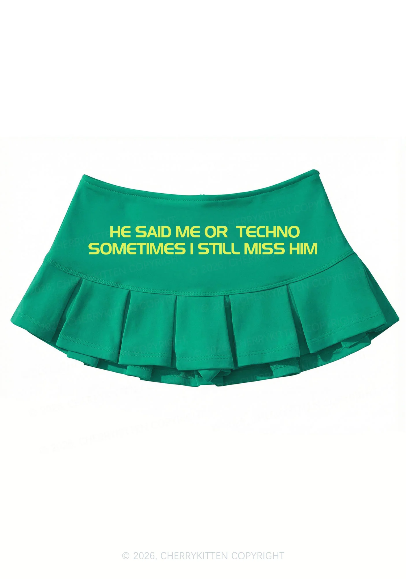 Me Or Techno Y2K Mini Pleated Skirts Cherrykitten - Image 7