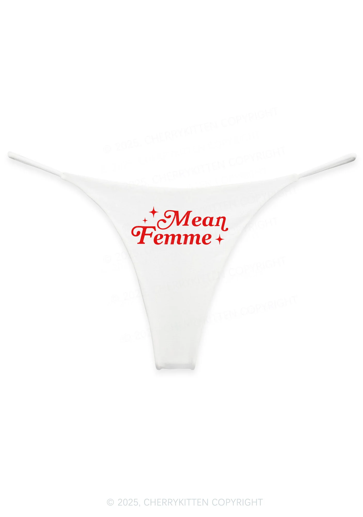 Mean Femme Pride Y2K Bikini String Thong Cherrykitten - Image 4