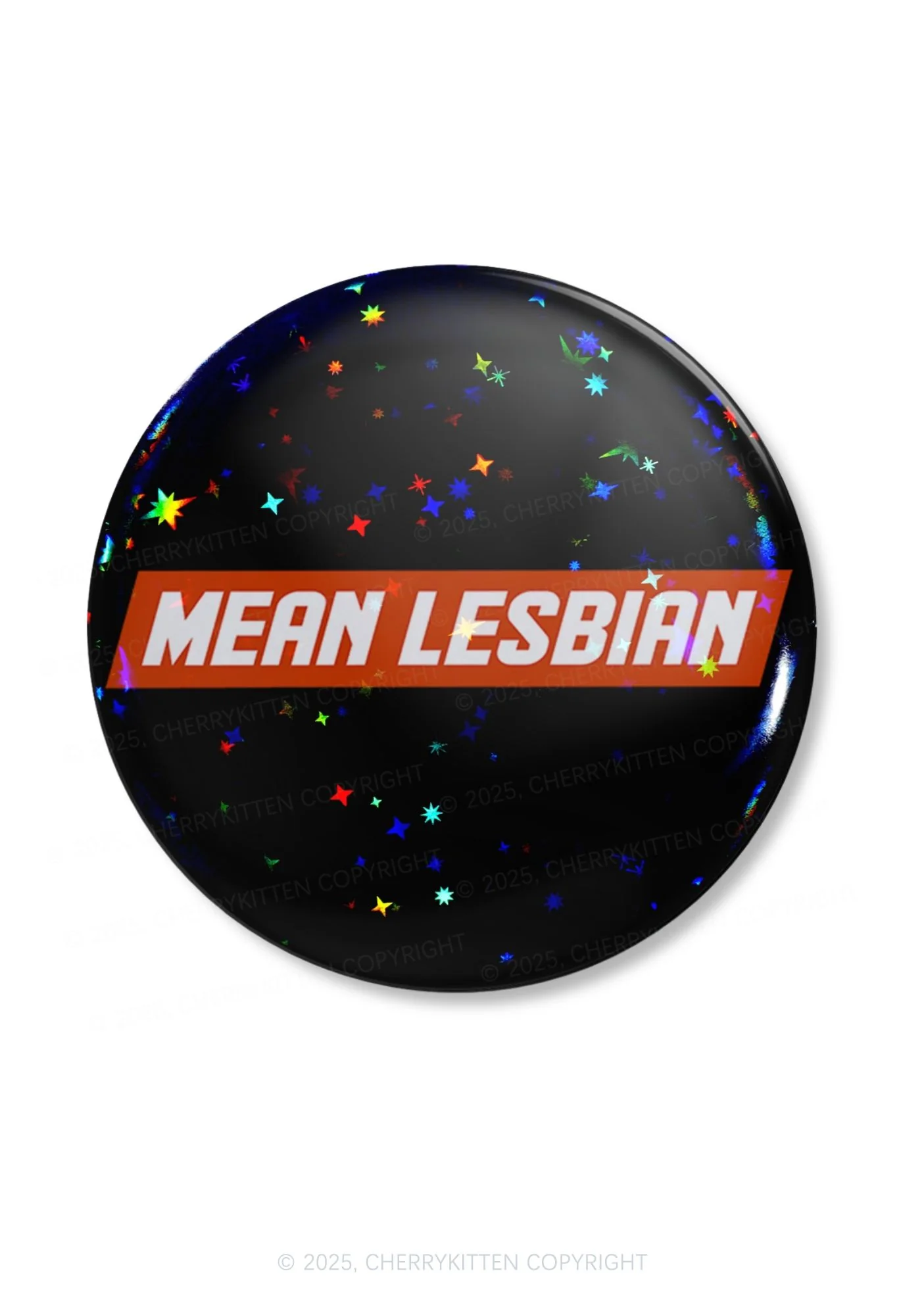 Mean Lesbian Pride 1Pc Y2K Pin Badge Cherrykitten - Image 2