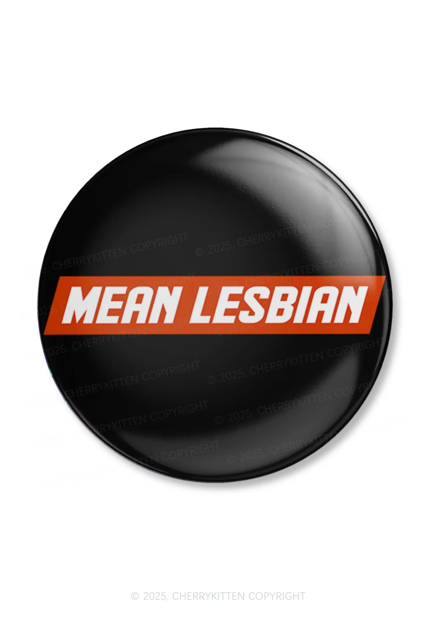 Mean Lesbian Pride 1Pc Y2K Pin Badge Cherrykitten - Image 3